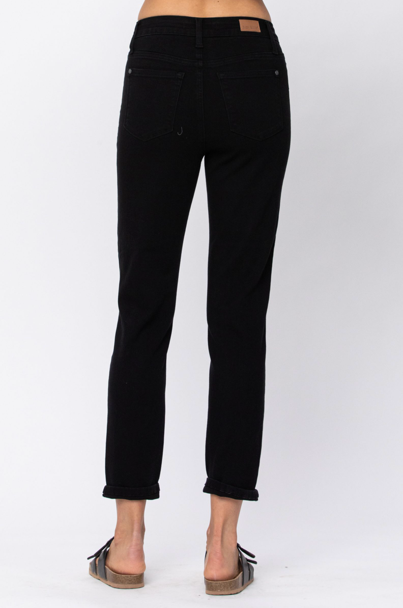 Judy Blue Jet Black High Rise Boyfriend