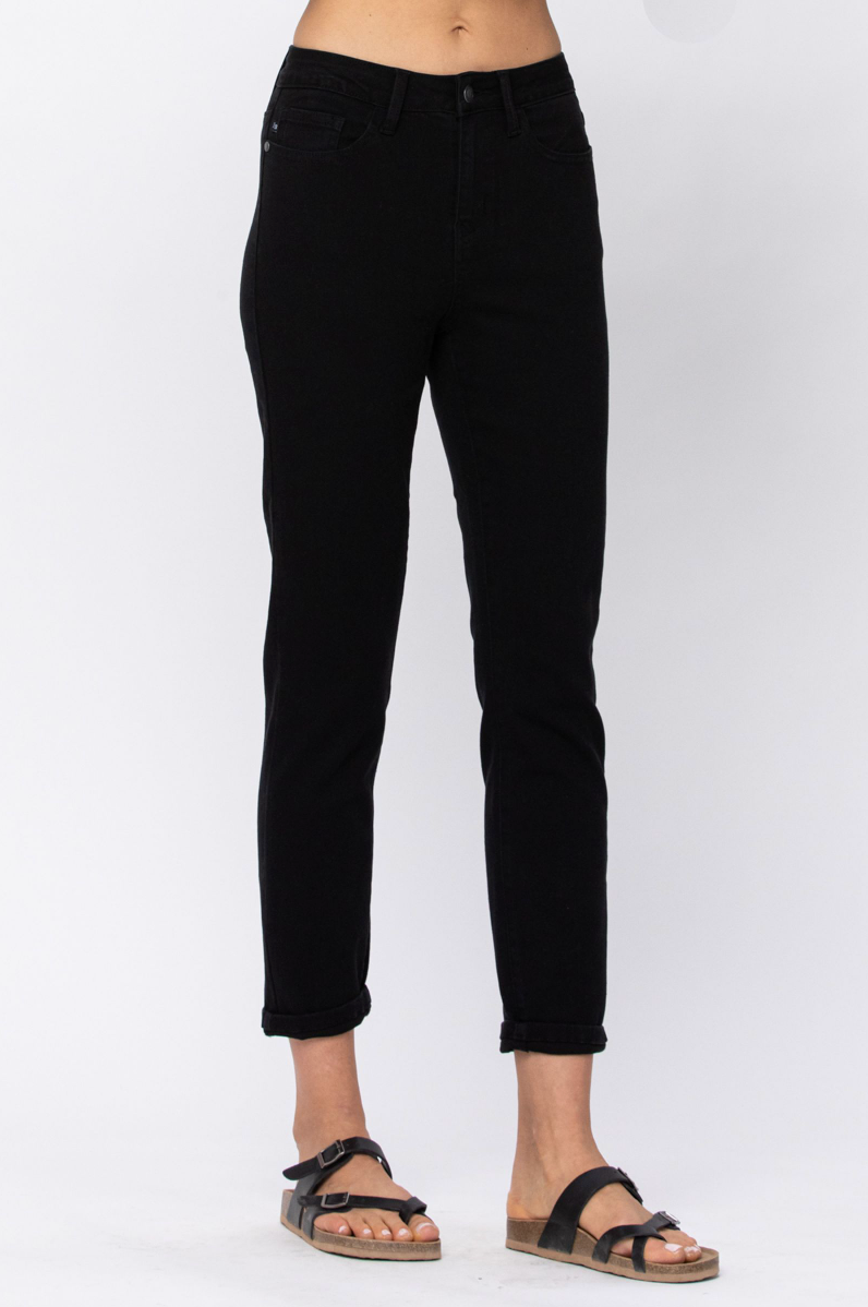 Judy Blue Jet Black High Rise Boyfriend