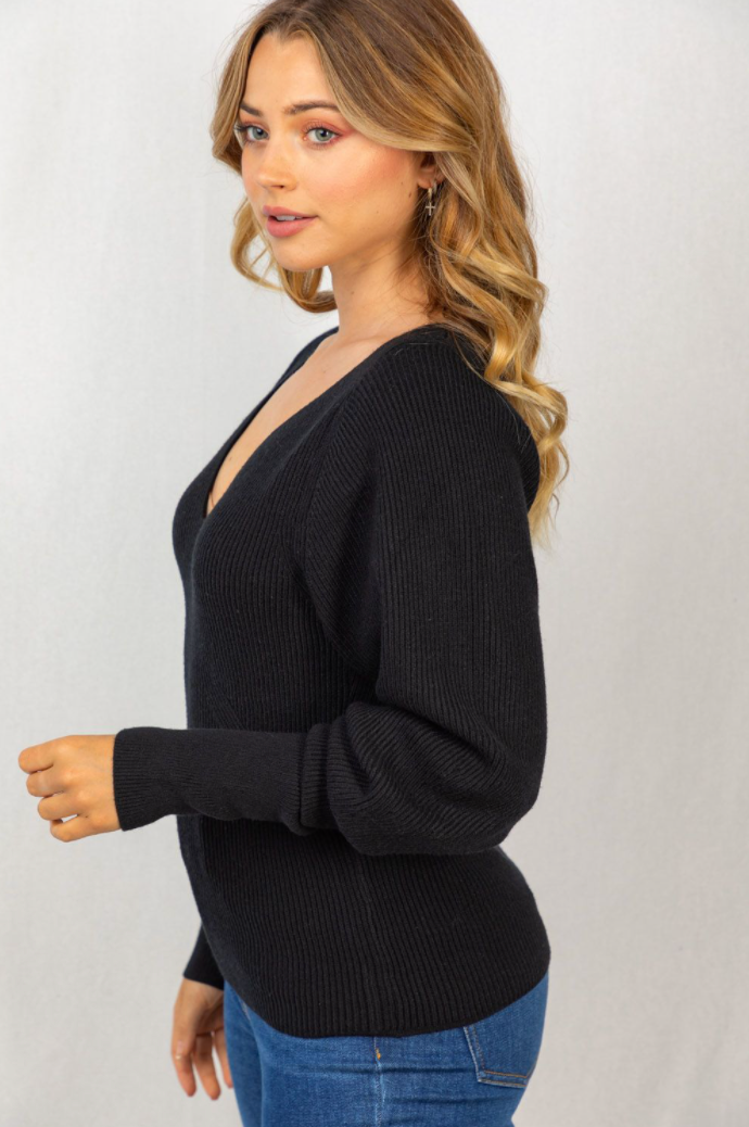 On To Better Days Sweater - Black