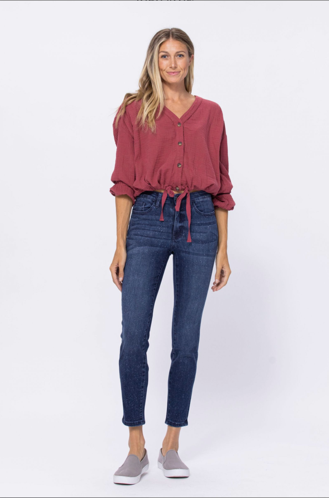 Judy Blue Mineral Wash Relaxed Fit Jeans