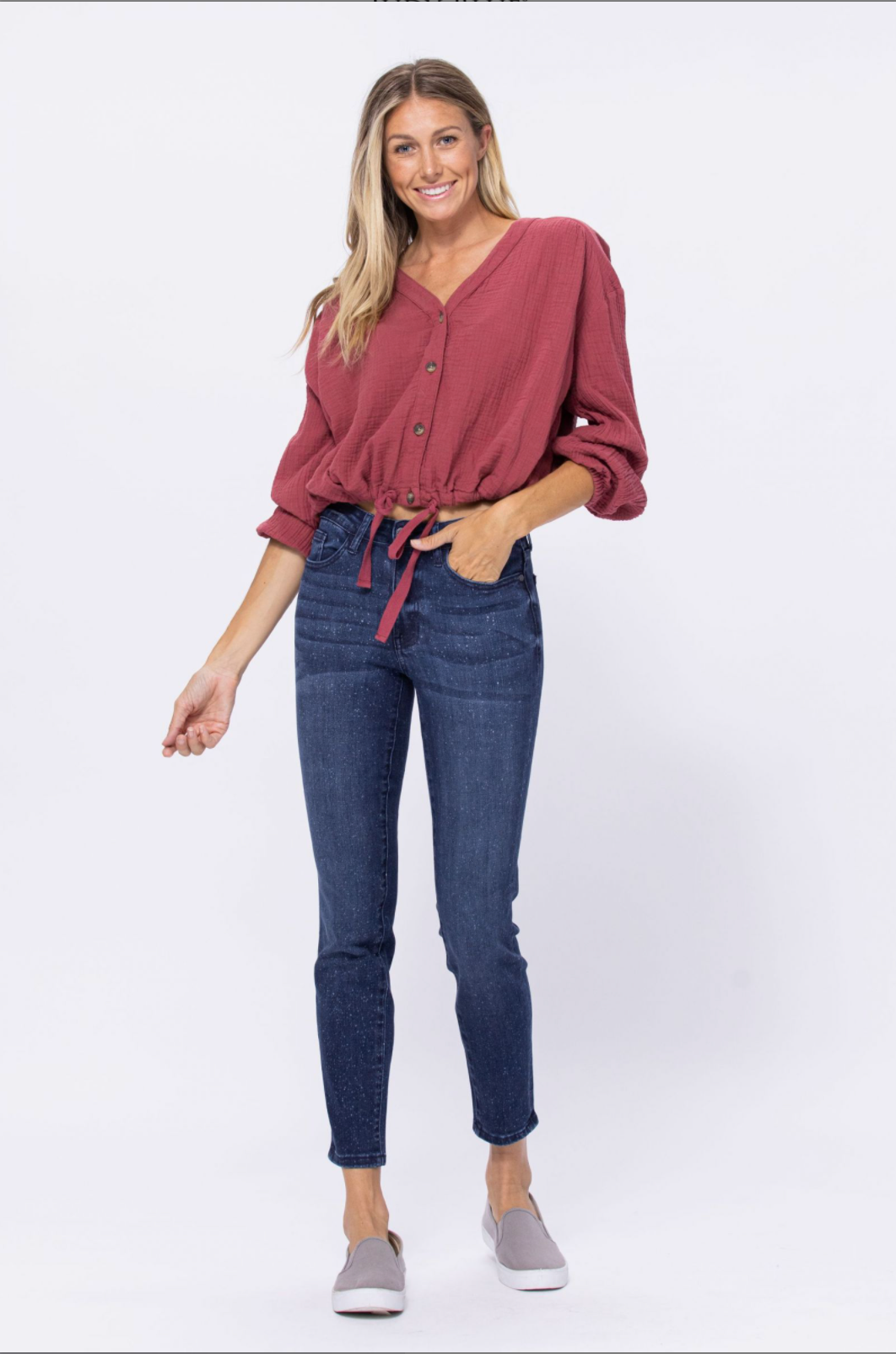 Judy Blue Mineral Wash Relaxed Fit Jeans