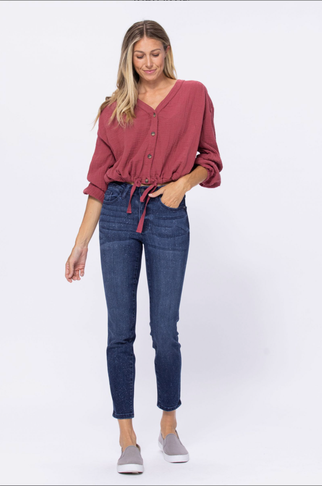 Judy Blue Mineral Wash Relaxed Fit Jeans
