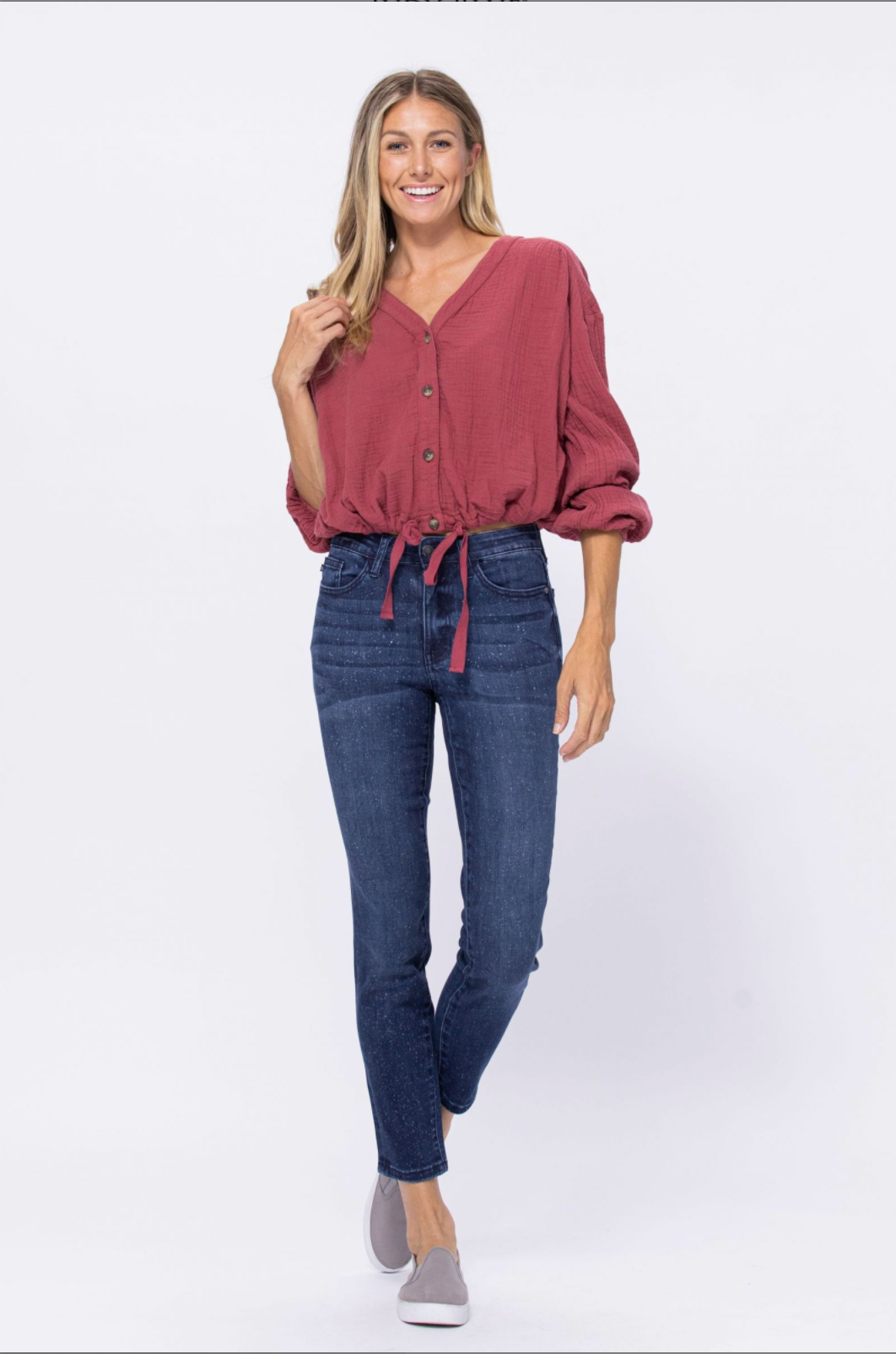 Judy Blue Mineral Wash Relaxed Fit Jeans