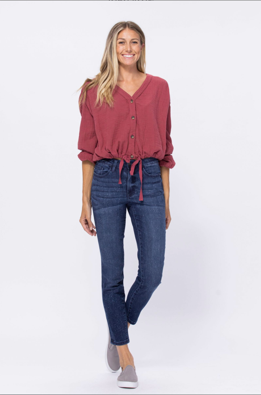 Judy Blue Mineral Wash Relaxed Fit Jeans
