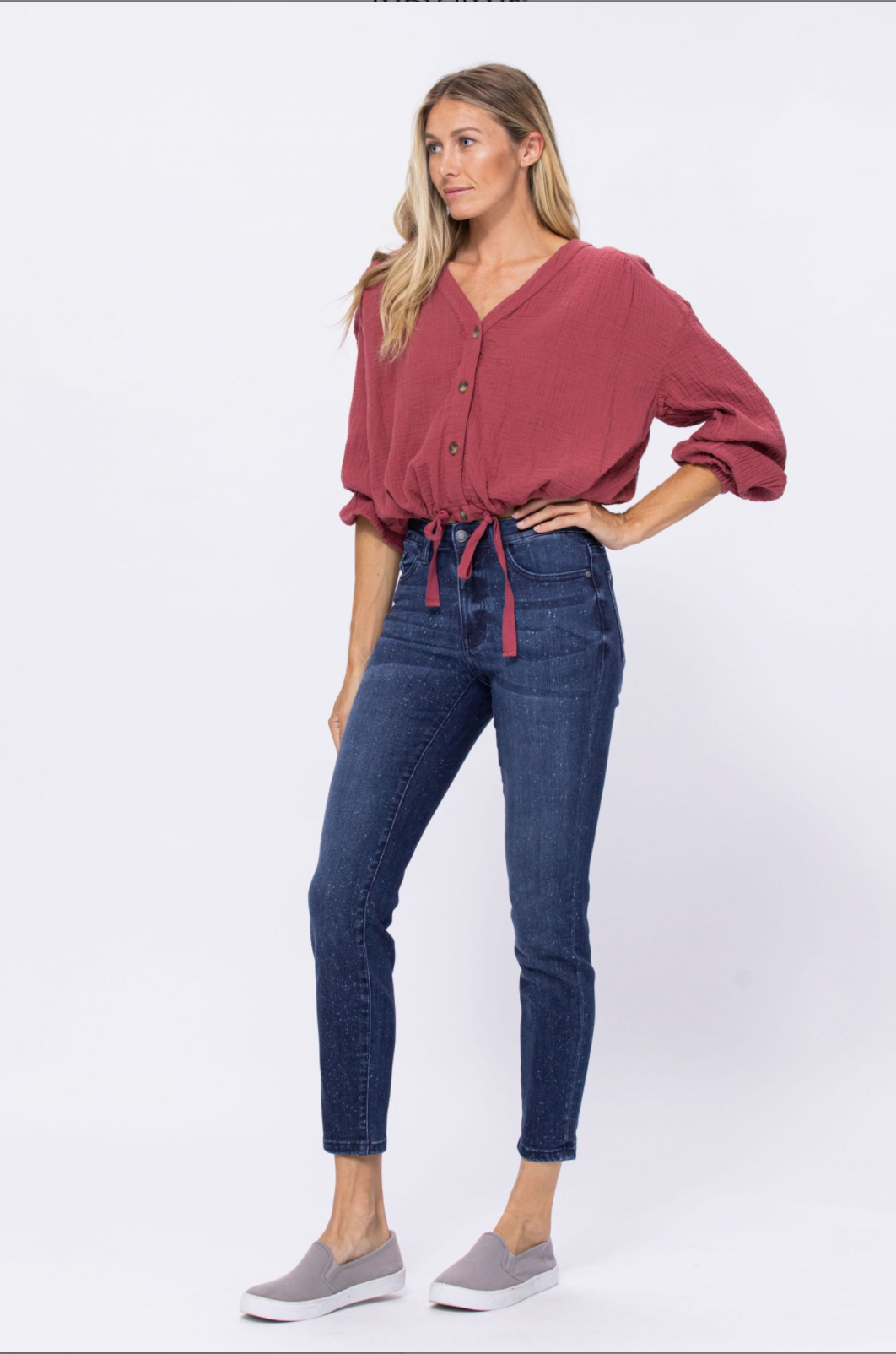 Judy Blue Mineral Wash Relaxed Fit Jeans