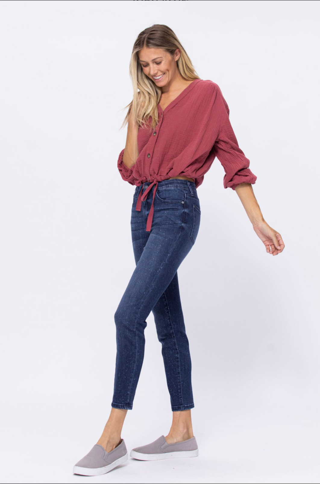 Judy Blue Mineral Wash Relaxed Fit Jeans