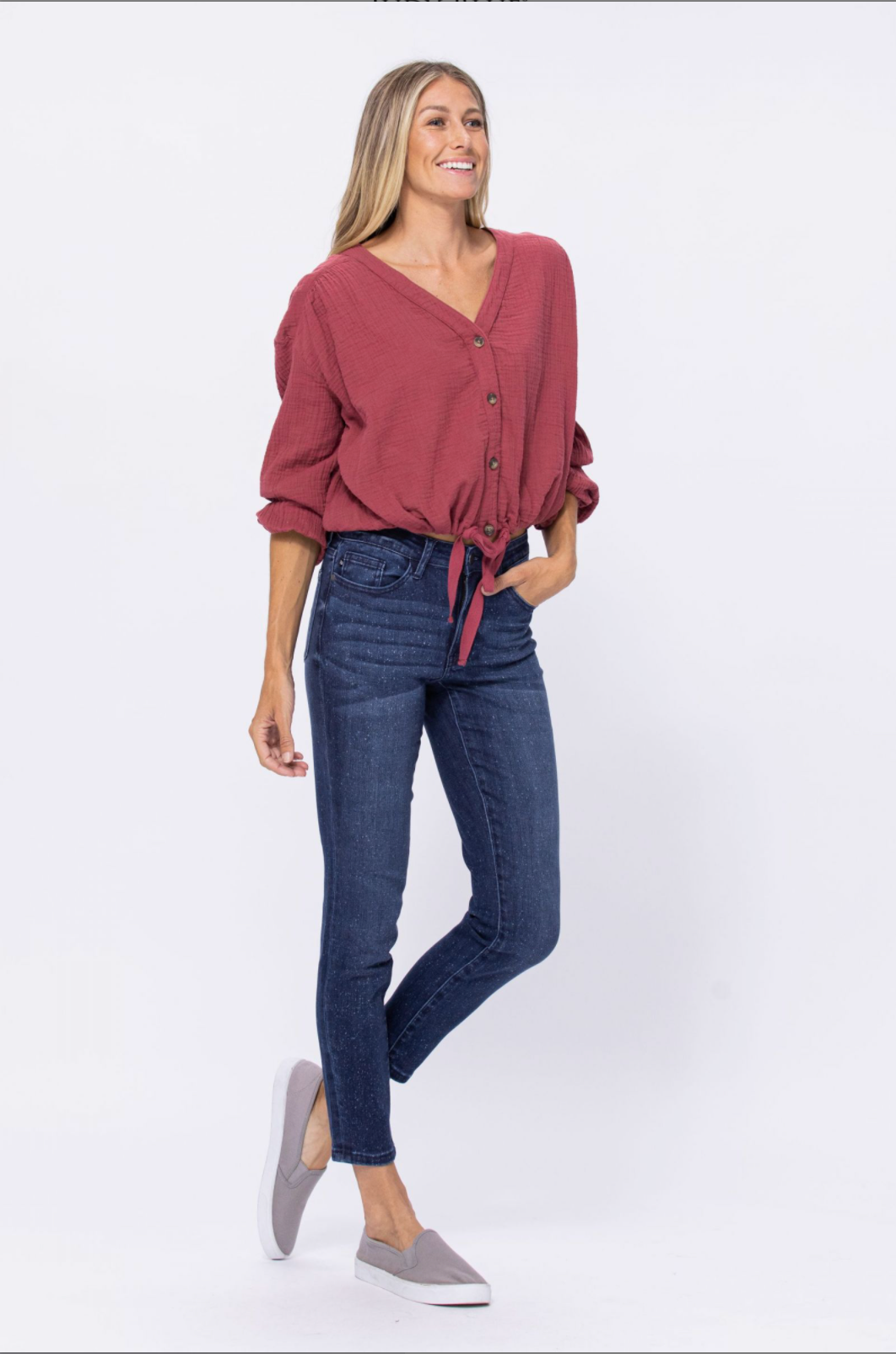 Judy Blue Mineral Wash Relaxed Fit Jeans