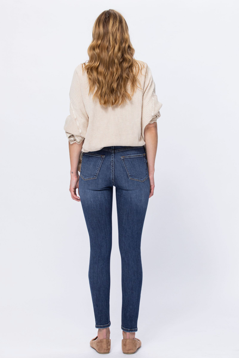 Judy Blue Tummy Control Top Skinny Jeans - Medium Wash