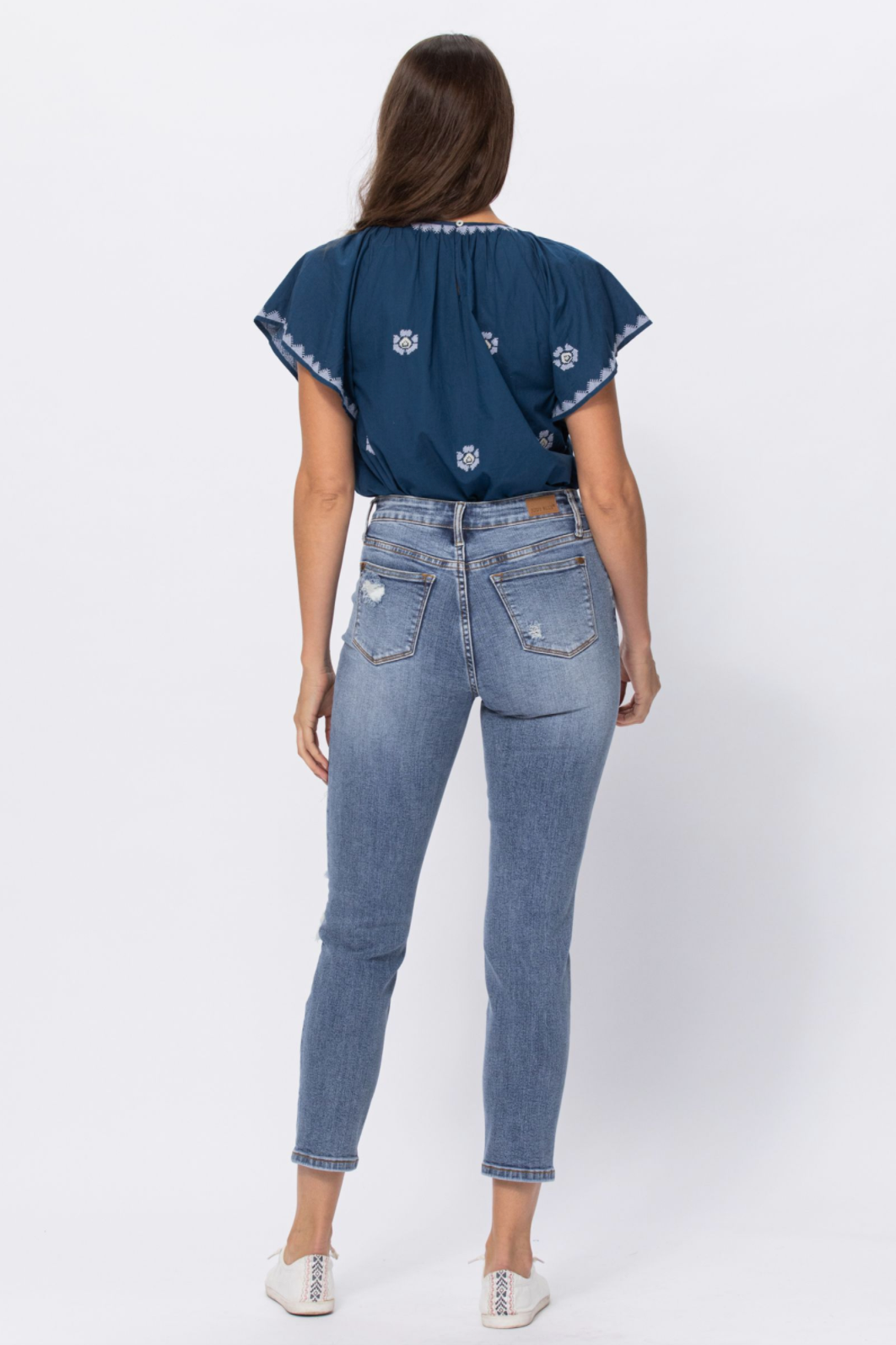 Judy Blue Destroyed Girlfriend Jeans