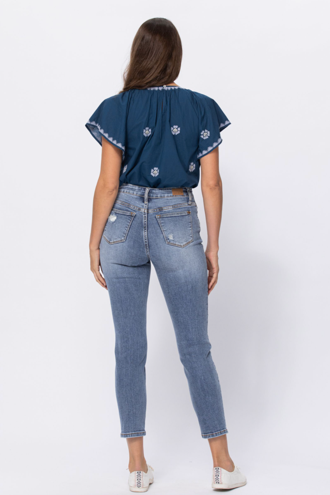 Judy Blue Destroyed Girlfriend Jeans