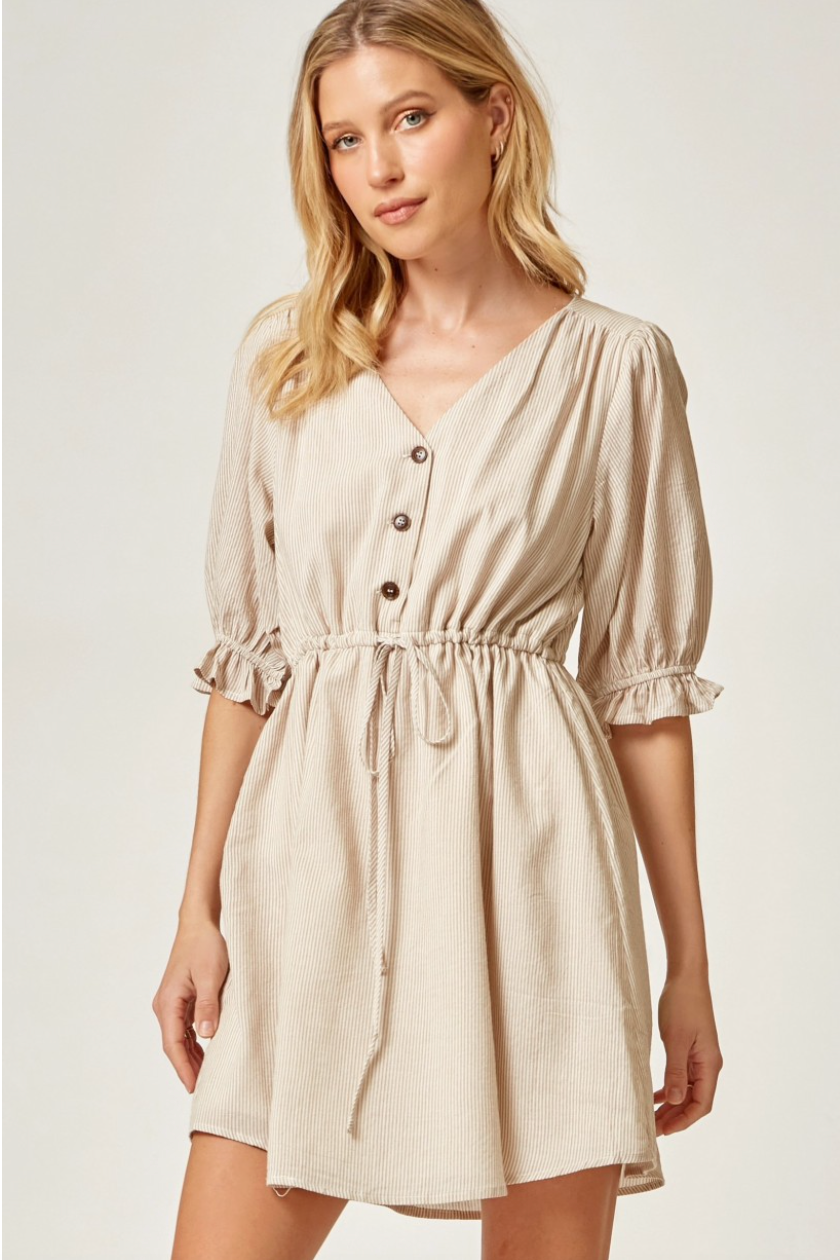 Just For Fun Dress - Natural