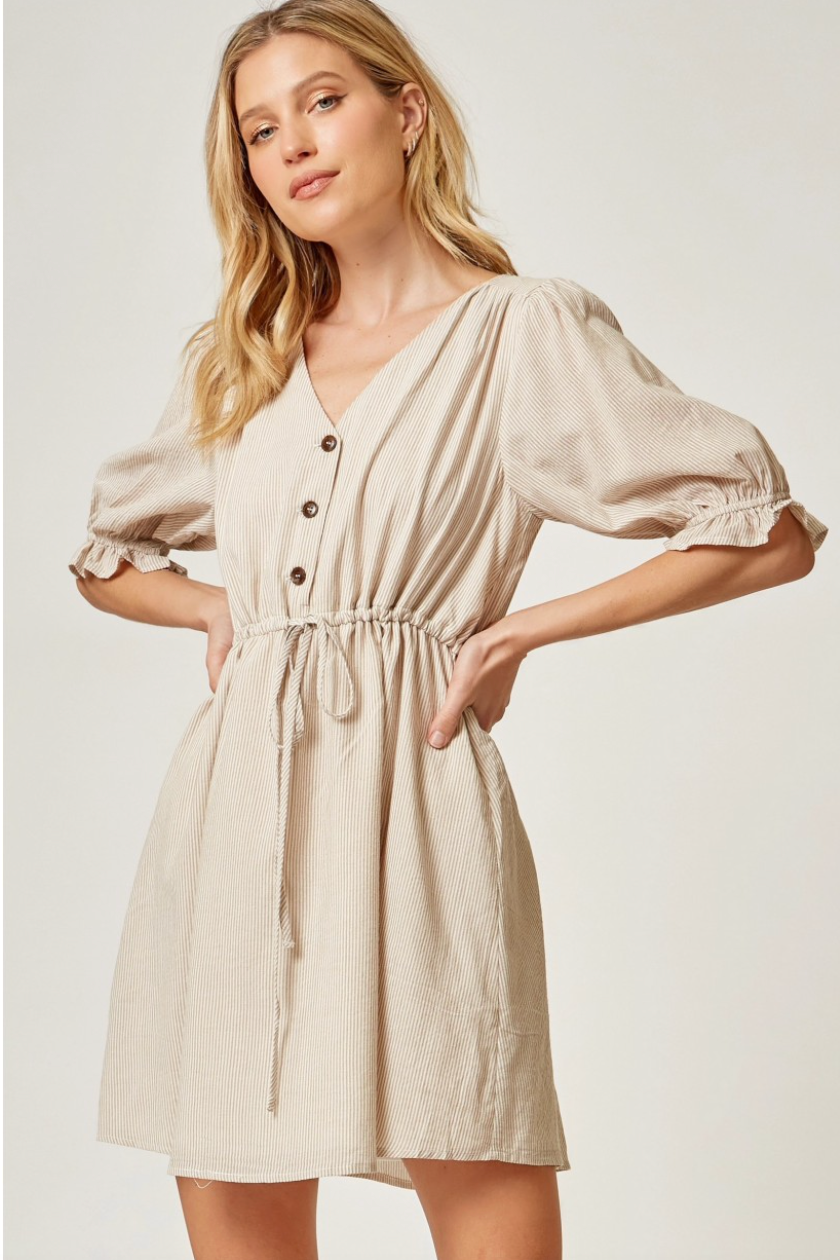 Just For Fun Dress - Natural
