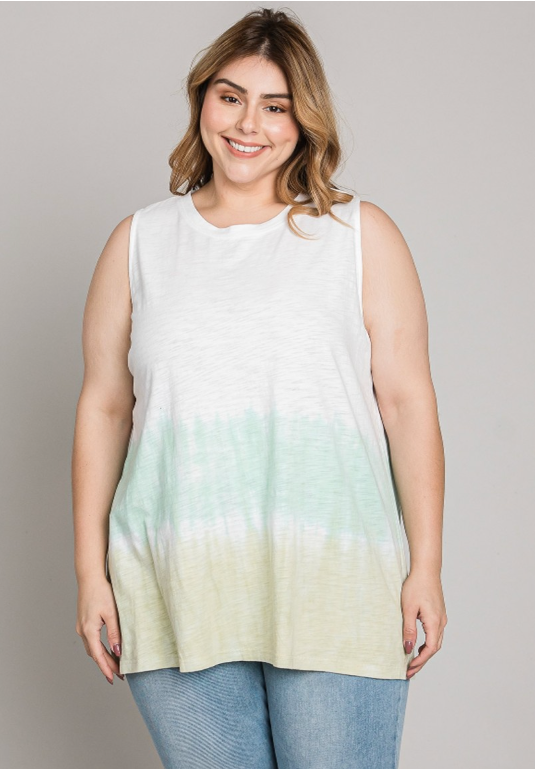 See Your Smile Dip Dye Tank