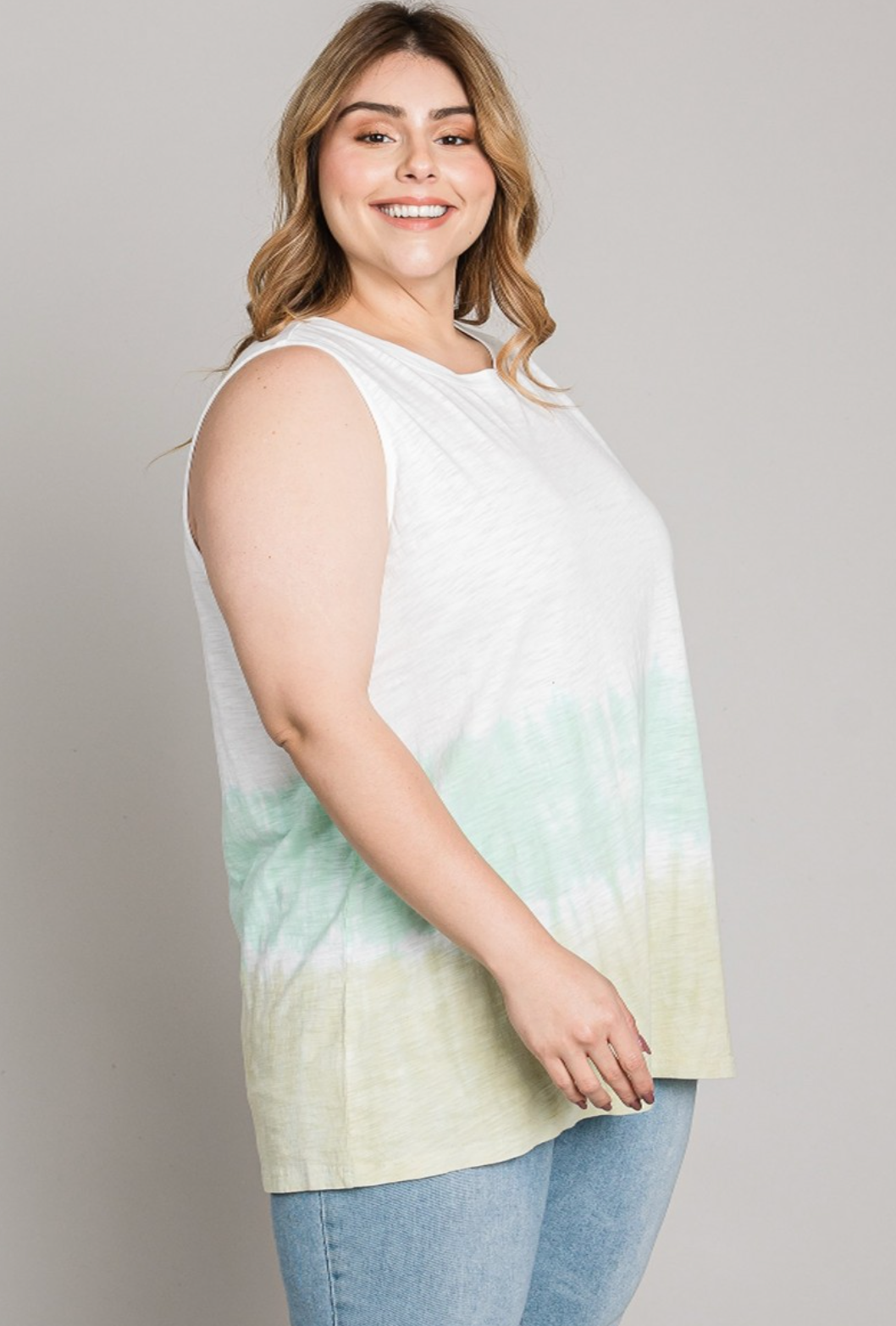 See Your Smile Dip Dye Tank