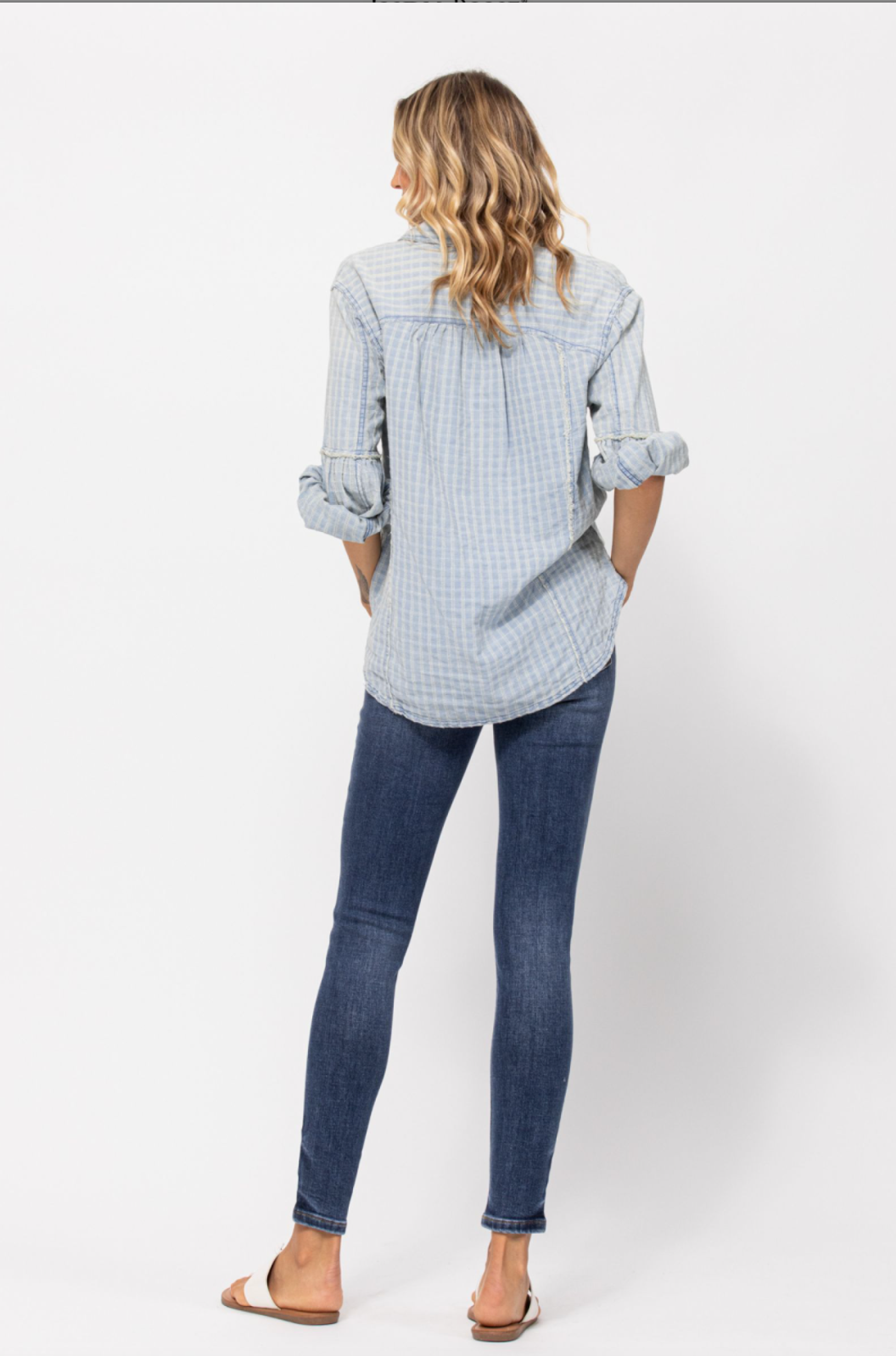 Judy Blue Handsand Skinny Fit Jeans - Medium Wash