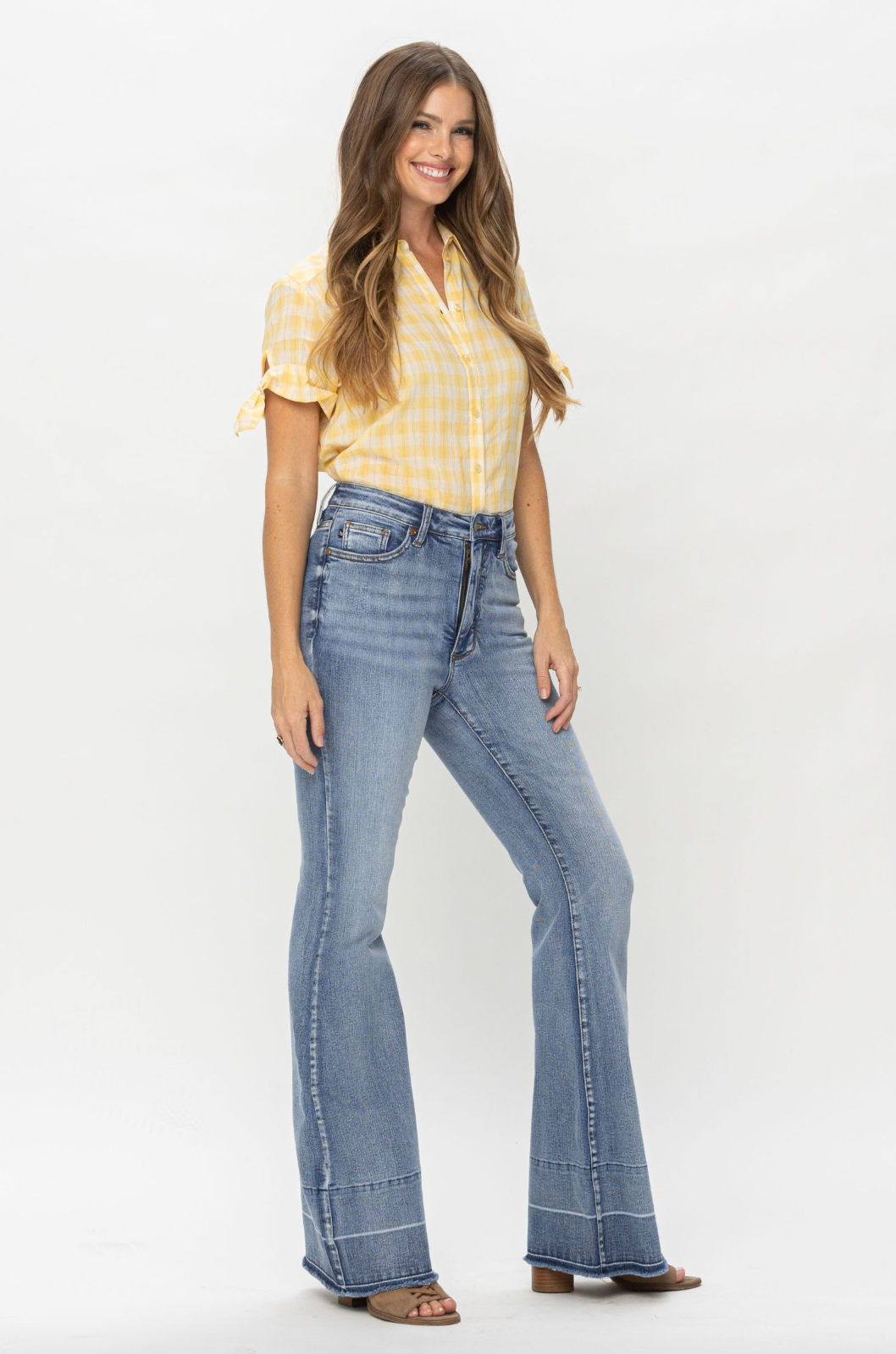 Judy Blue Release Hem Tummy Control Flare Jeans