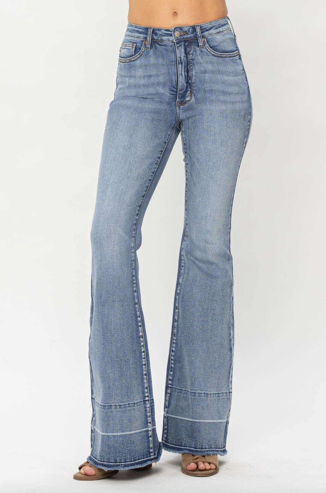 Judy Blue Release Hem Tummy Control Flare Jeans
