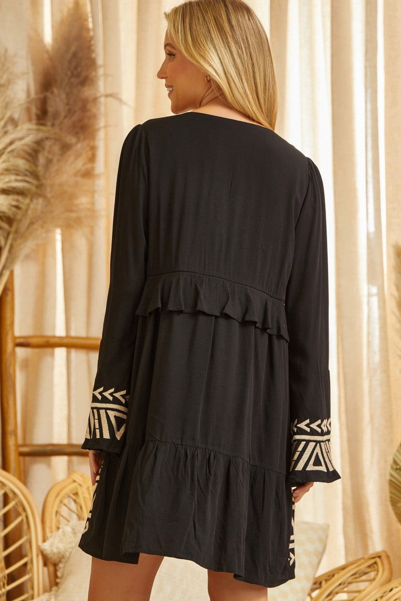 Remember When Embroidered Dress