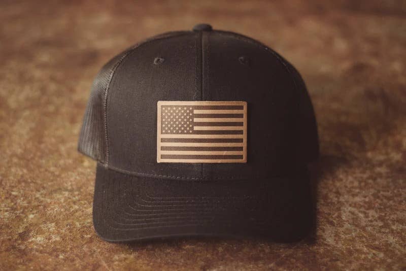 American Flag Hat - Black