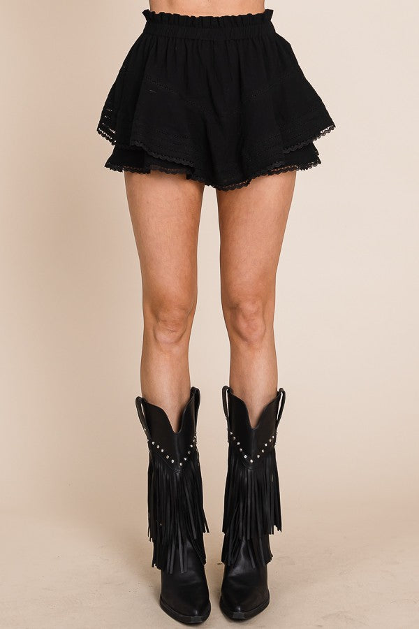 Look So Cute Skort - Black