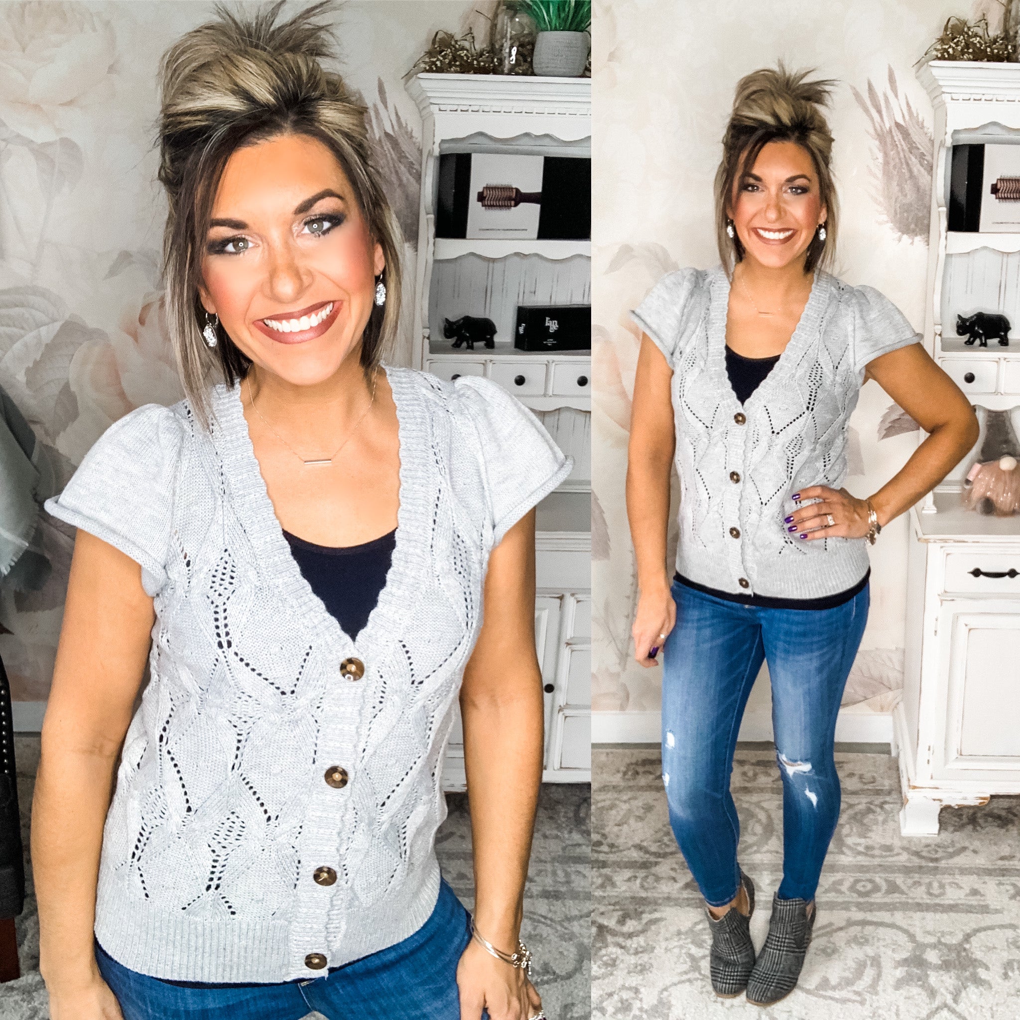 Dreams Are Complete Cardigan - Heather Grey