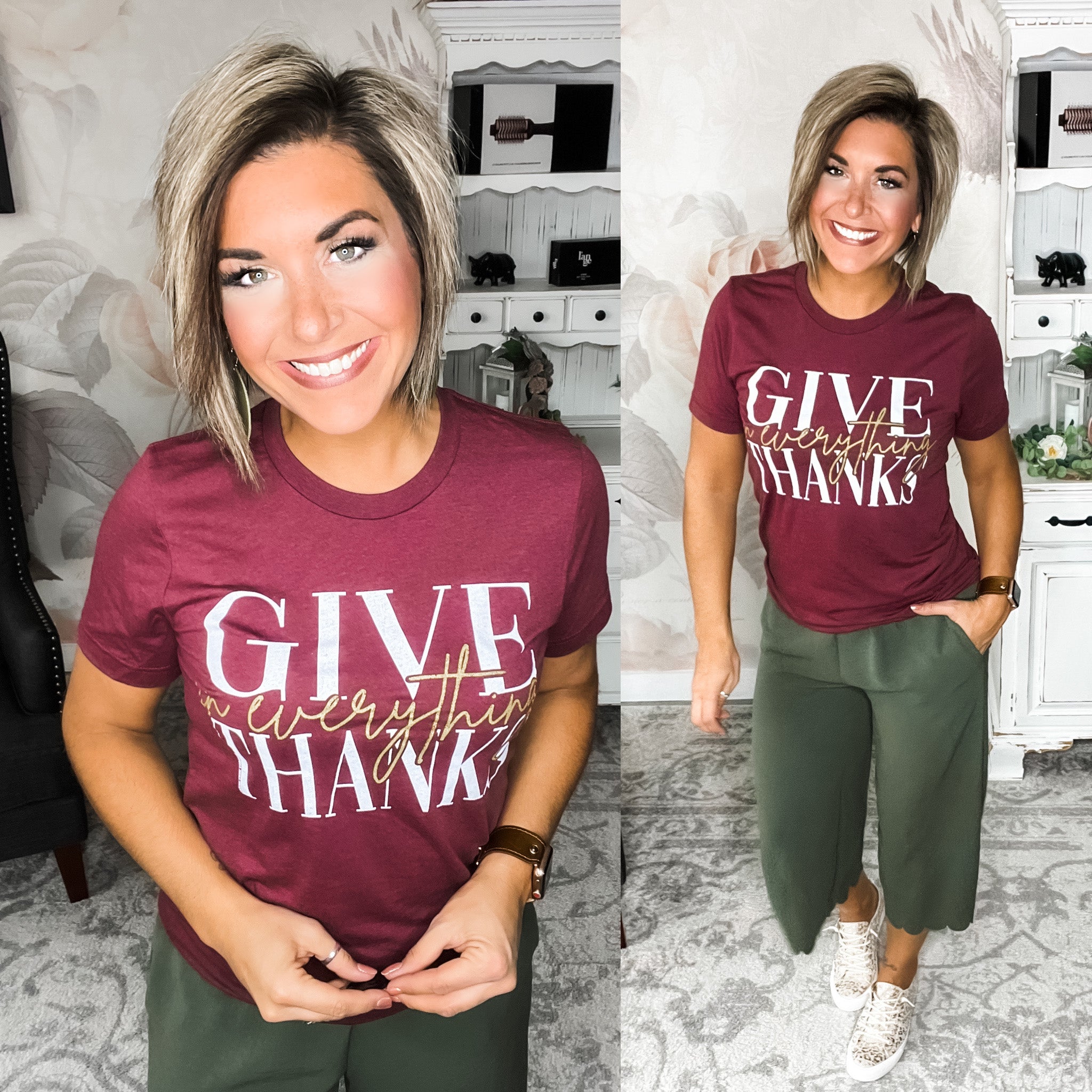 Give Thanks in Everything Graphic Tee