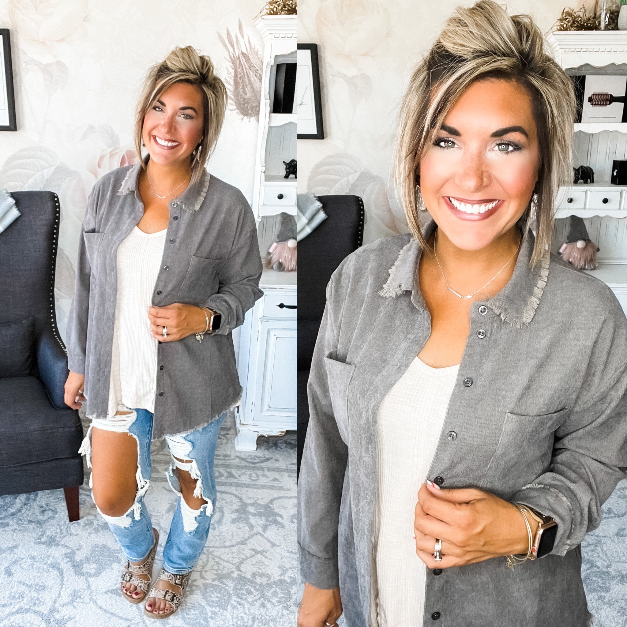 Get A Grip Button Down