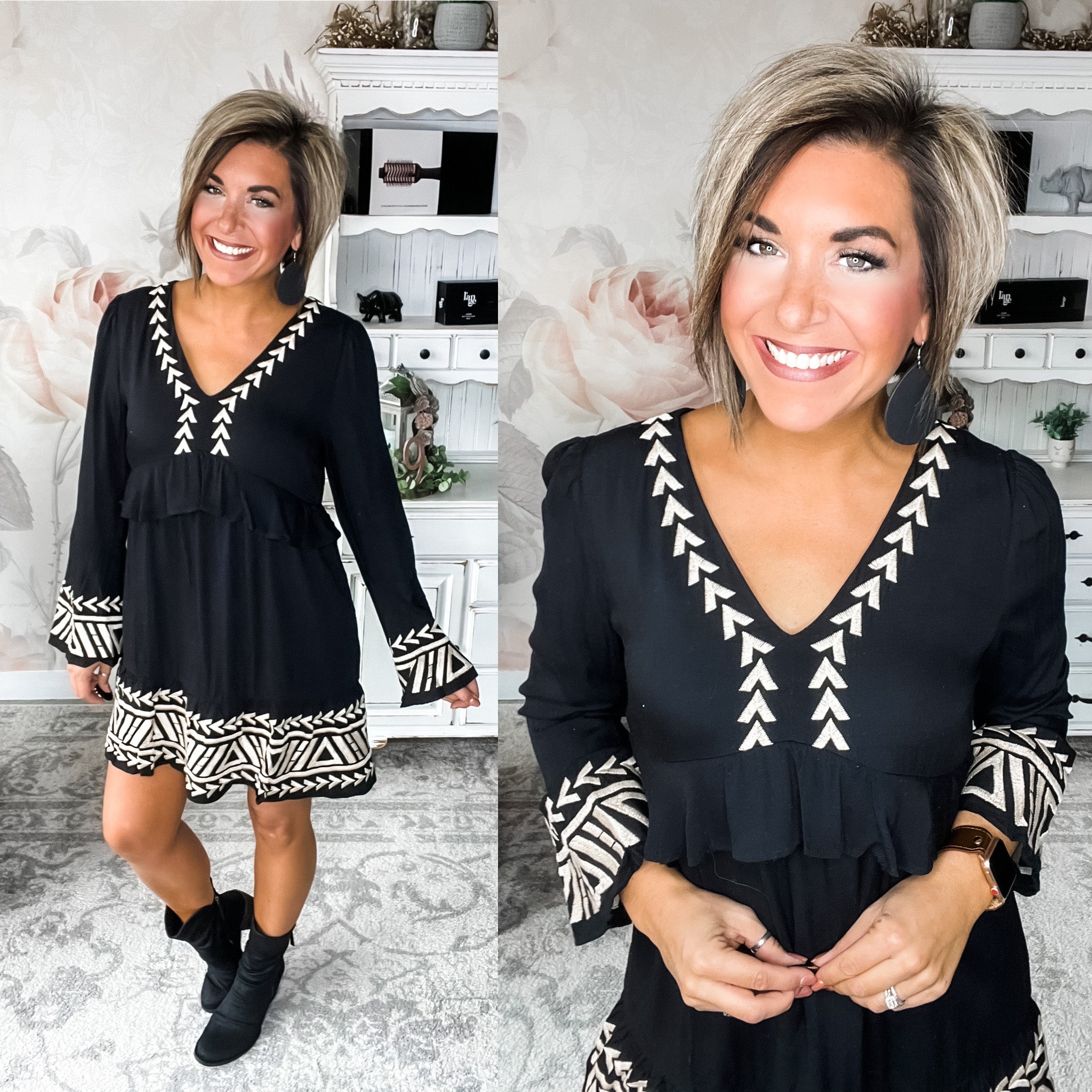 Remember When Embroidered Dress