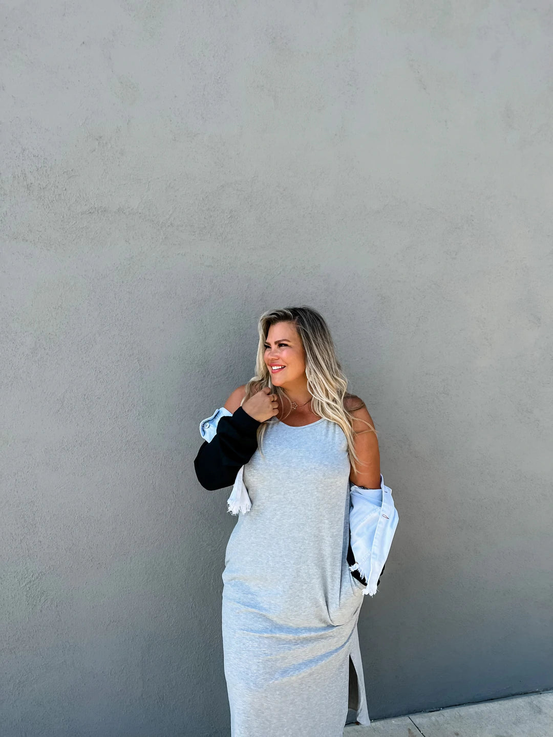 Sound of Sunshine Dress - Grey