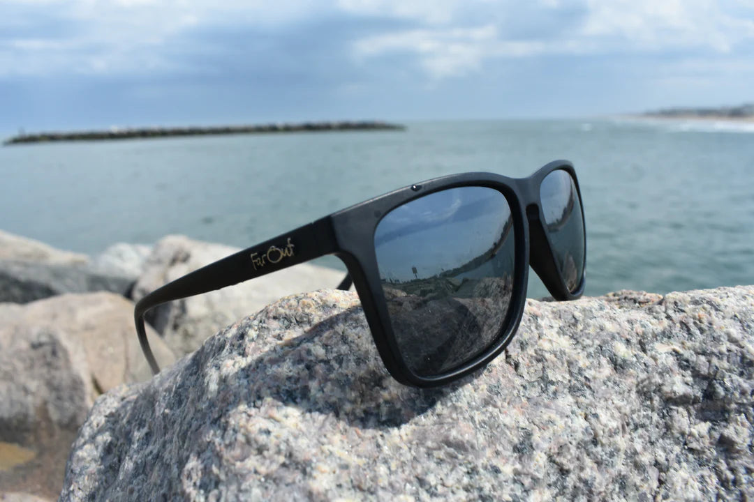 FarOut Sunglasses Polarized Black Flatliners