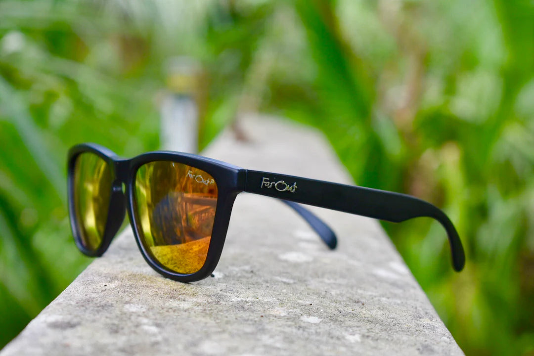 FarOut Sunglasses - Black Premium Orange Lens