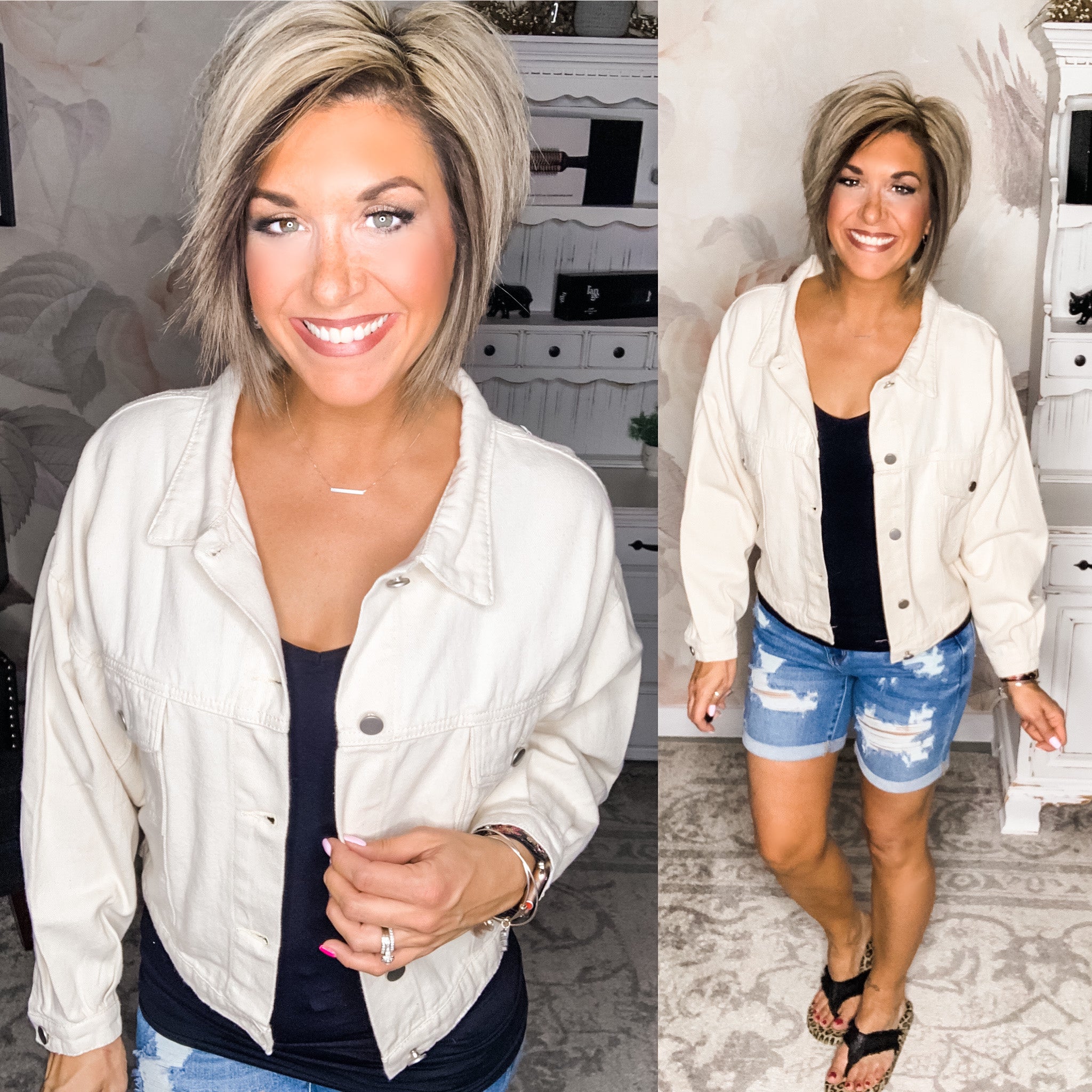 We Had It All Denim Jacket - Natural