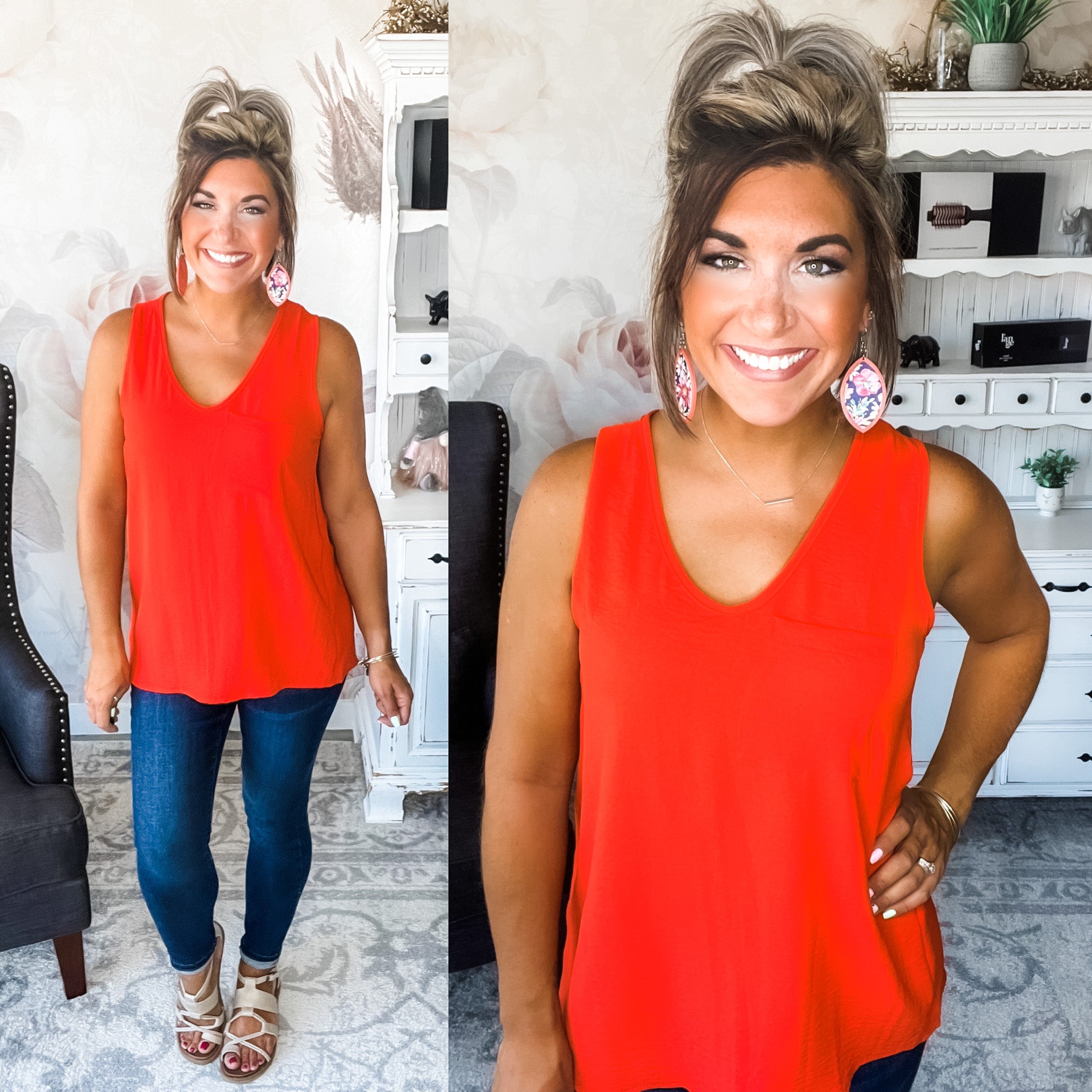 Must Confess Pocket Tank - Papaya