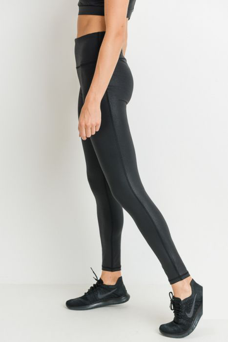 Foiled - Highwaist Scale Print Leggings