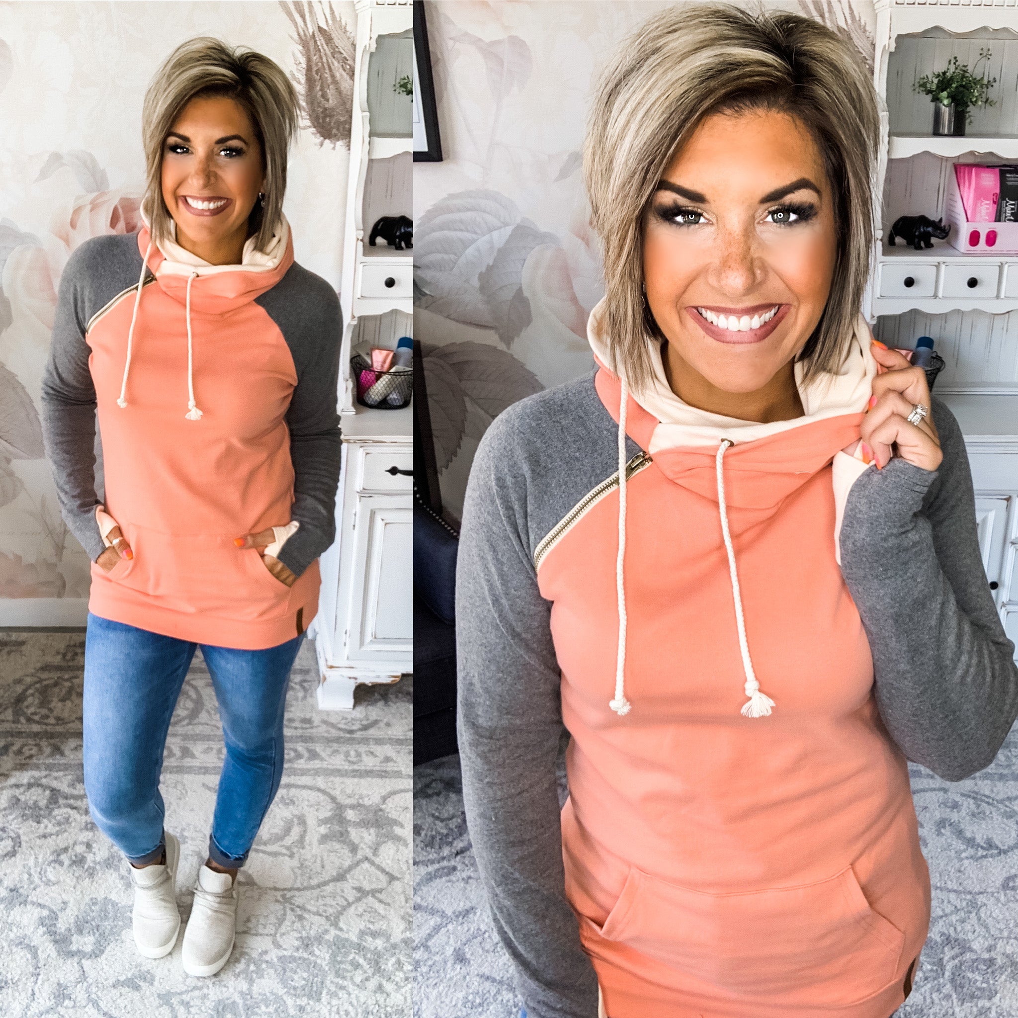 Ampersand Avenue - Doublehood™ Sweatshirt Making Me Blush