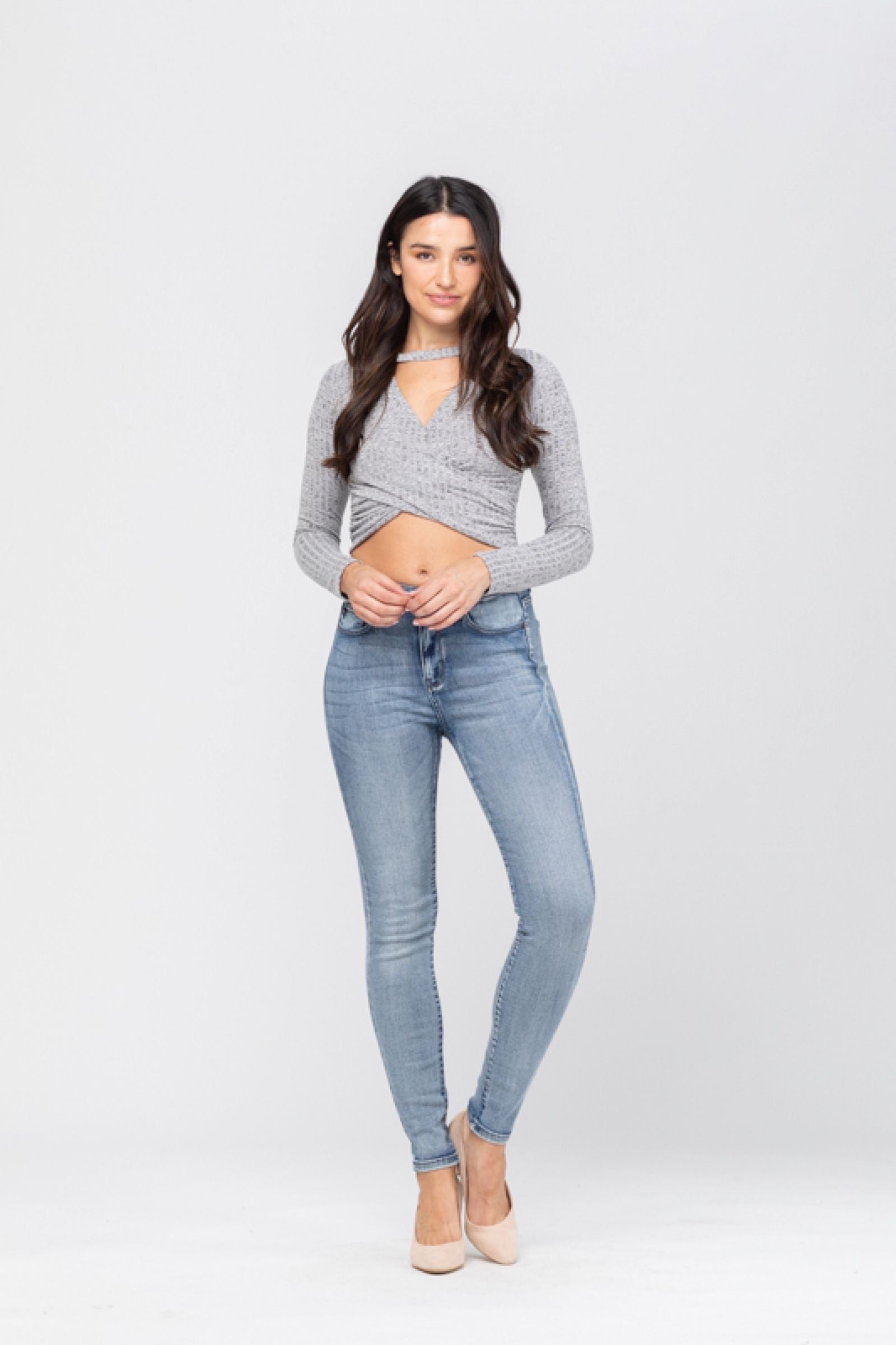 Judy Blue Heavy Hand Sand Skinny