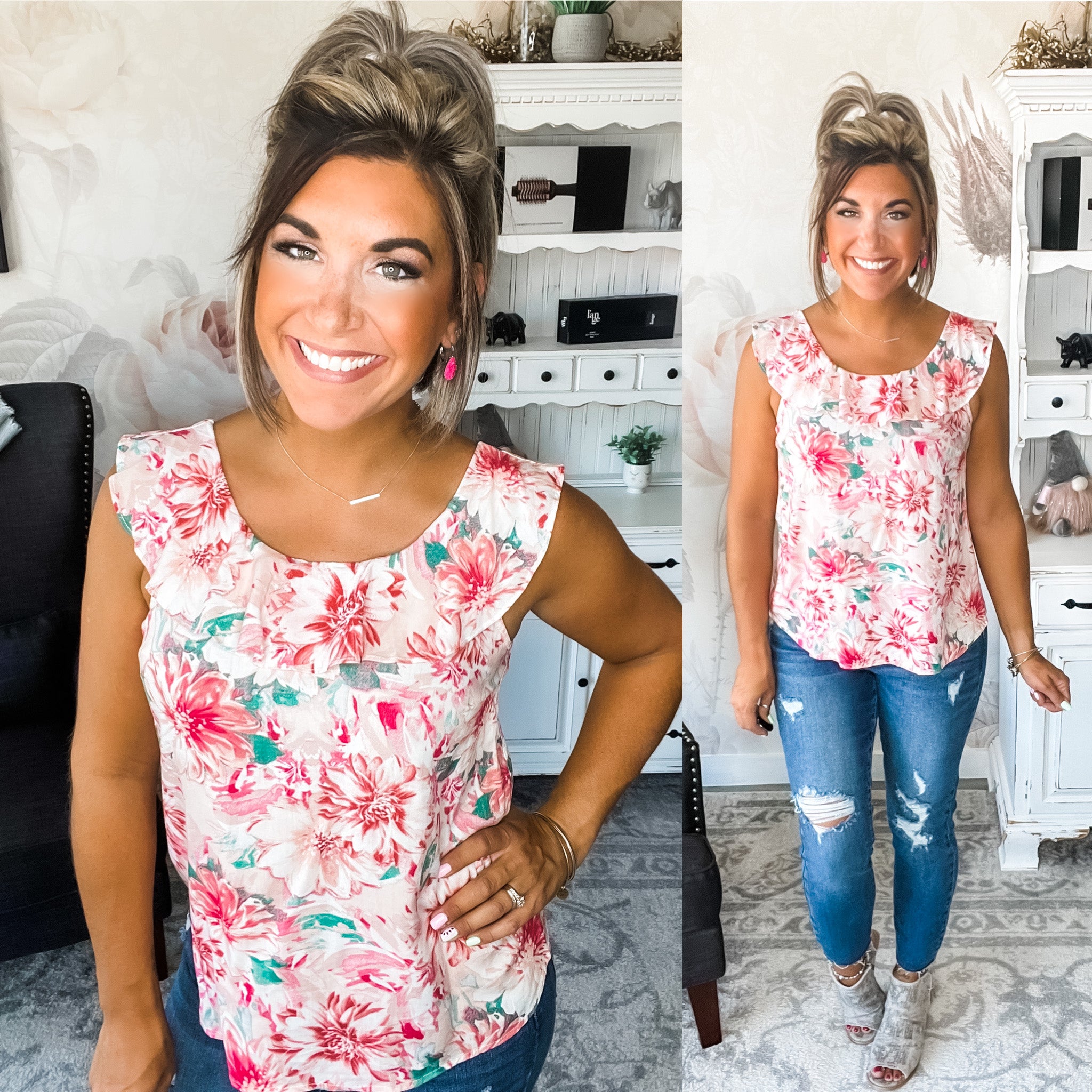 Morning Grace Tie Back Blouse