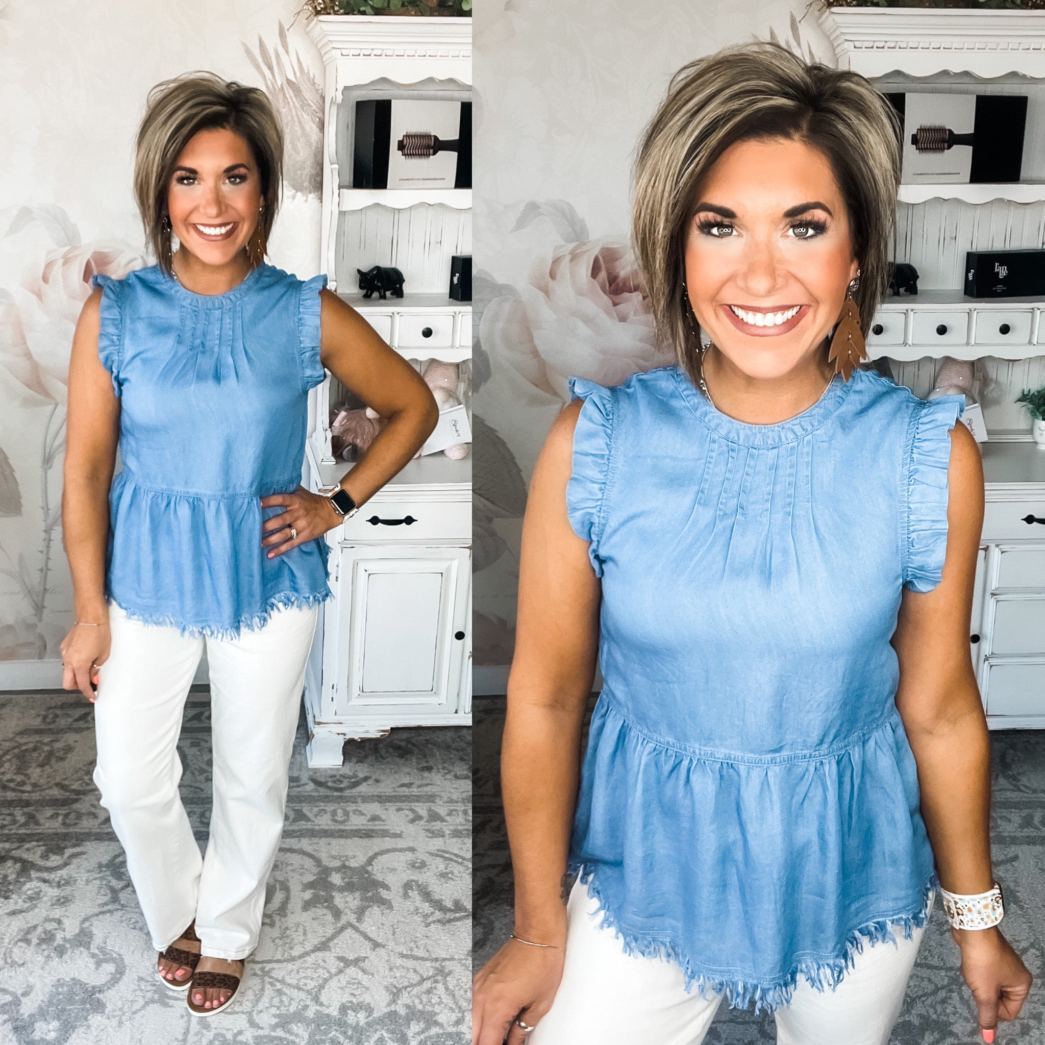 High Expectations Top - Medium Wash