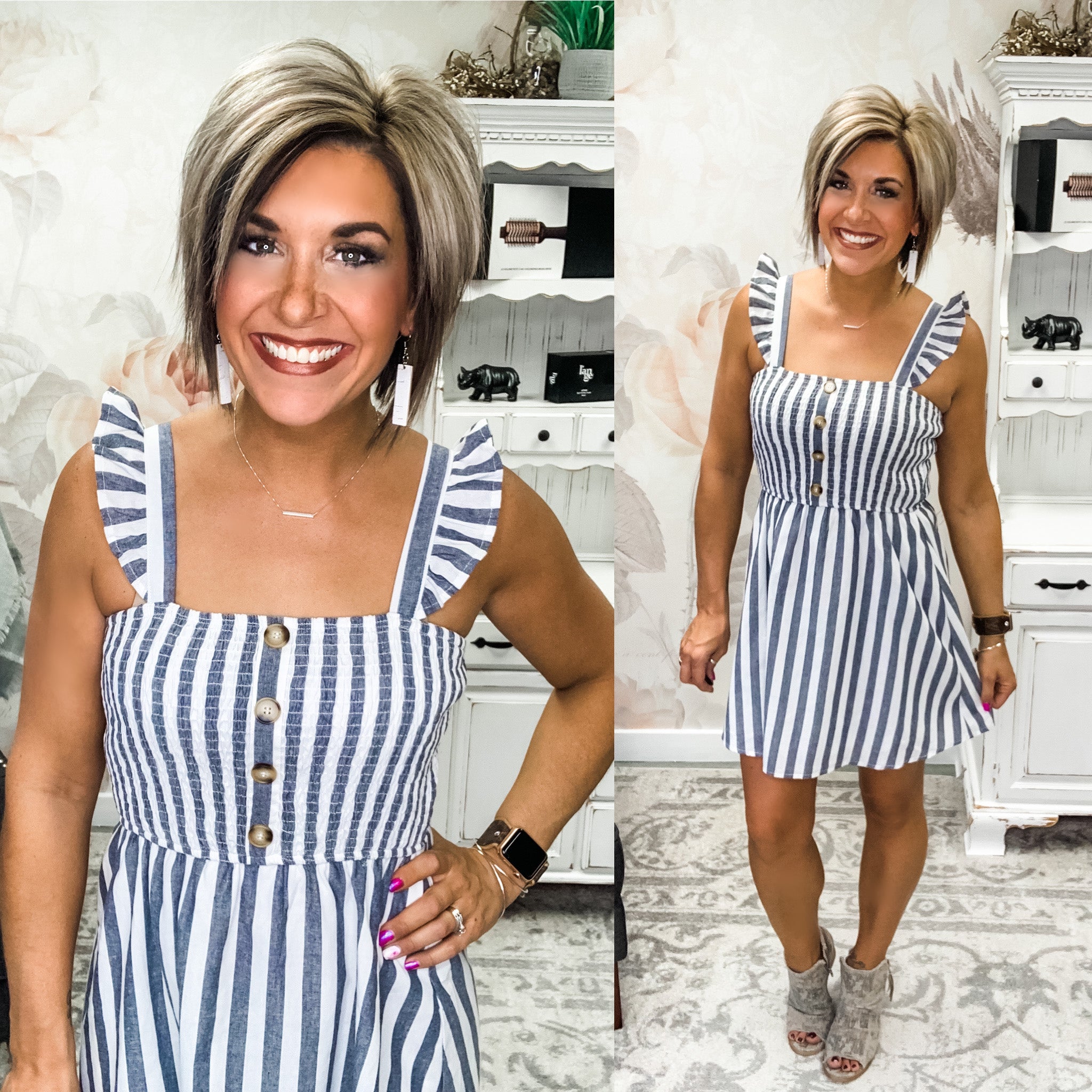 Don't Go Too Far Smocked Dress