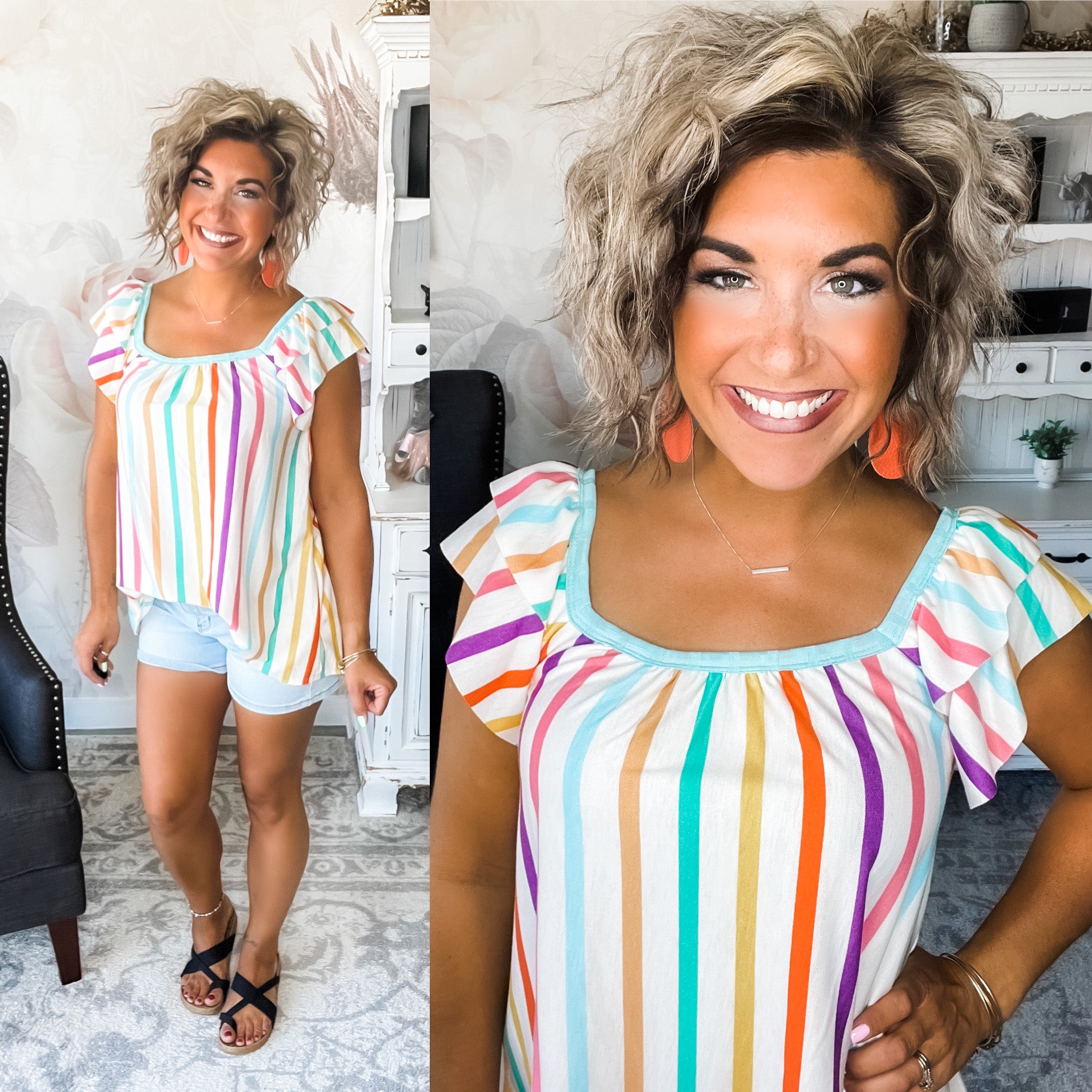 With or Without You Stripe Top