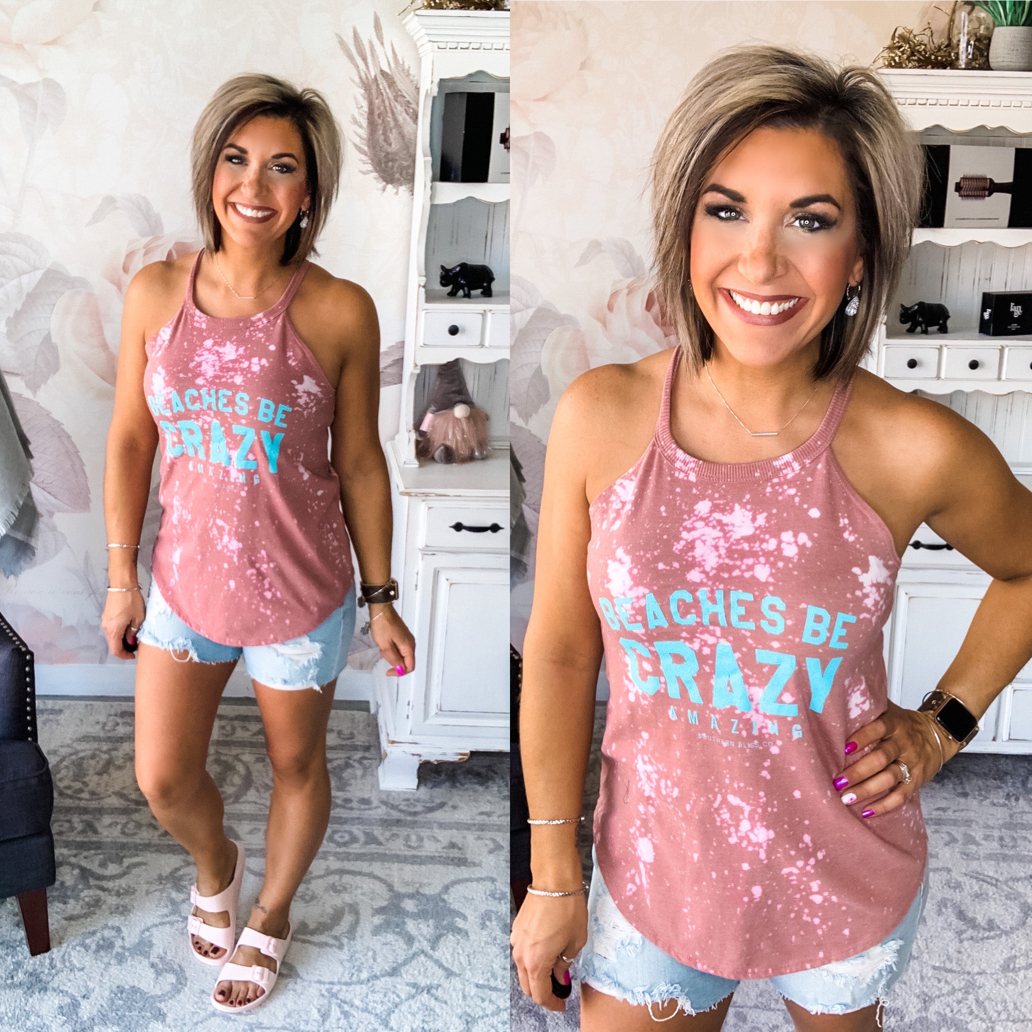 Beaches Be Crazy Tank