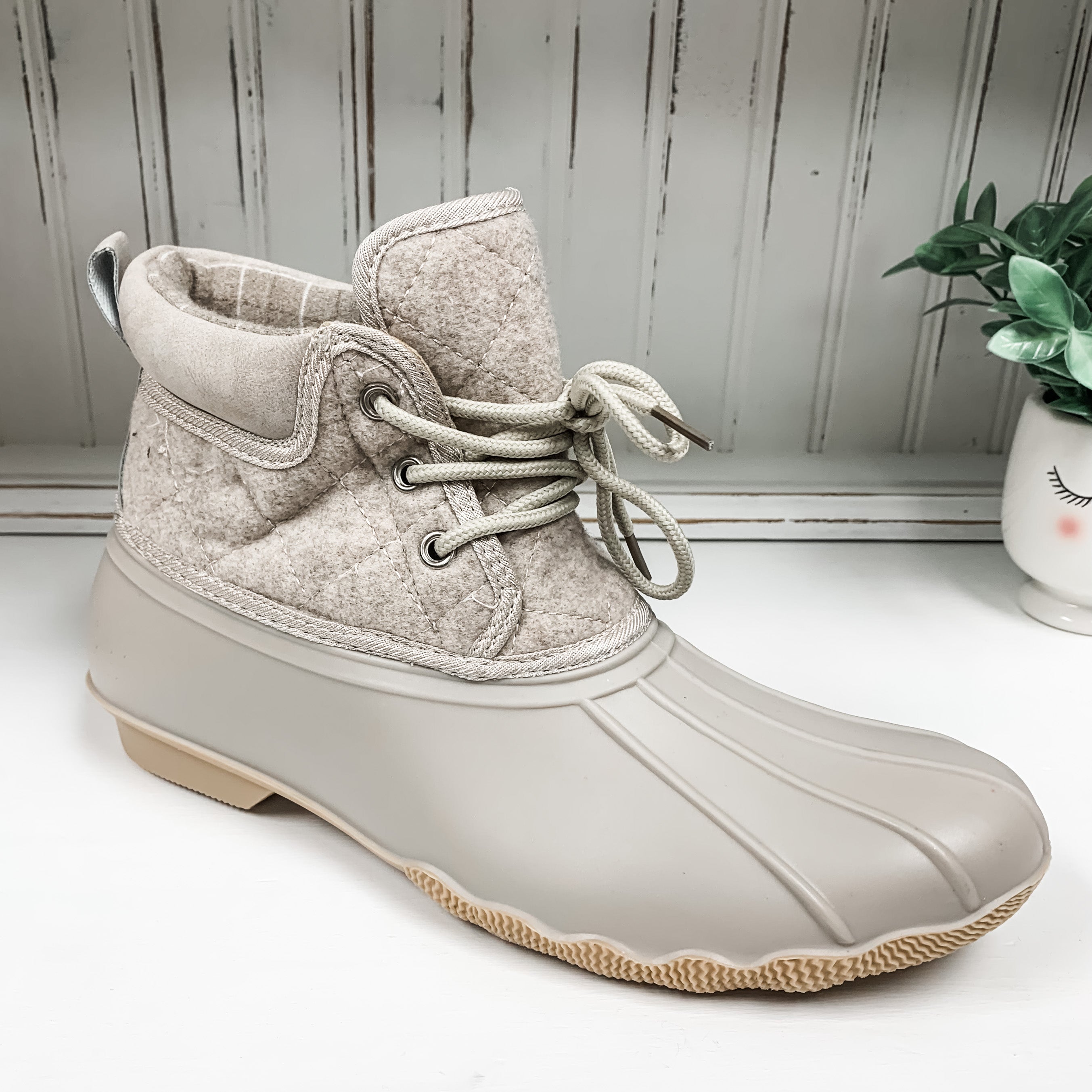 Quack Duck Boot - Cream