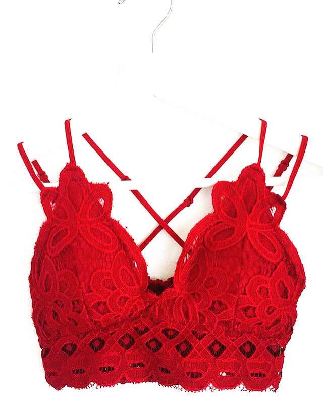 This is Love Lace Bralette - Red