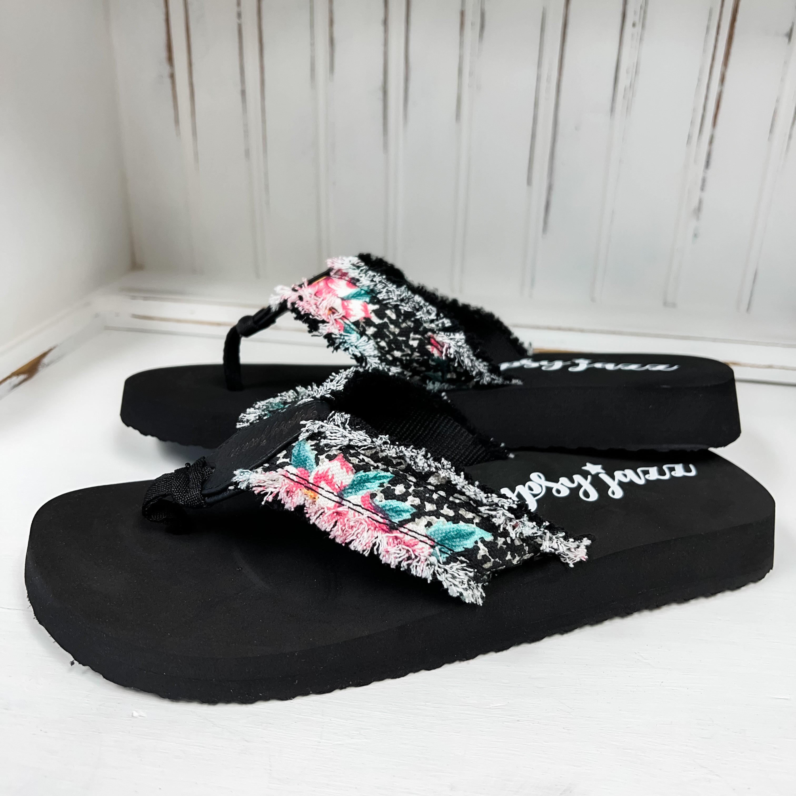 GJazz Flip Flop - Black Pink