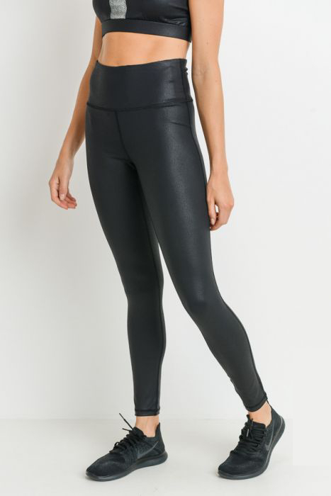 Foiled - Highwaist Scale Print Leggings