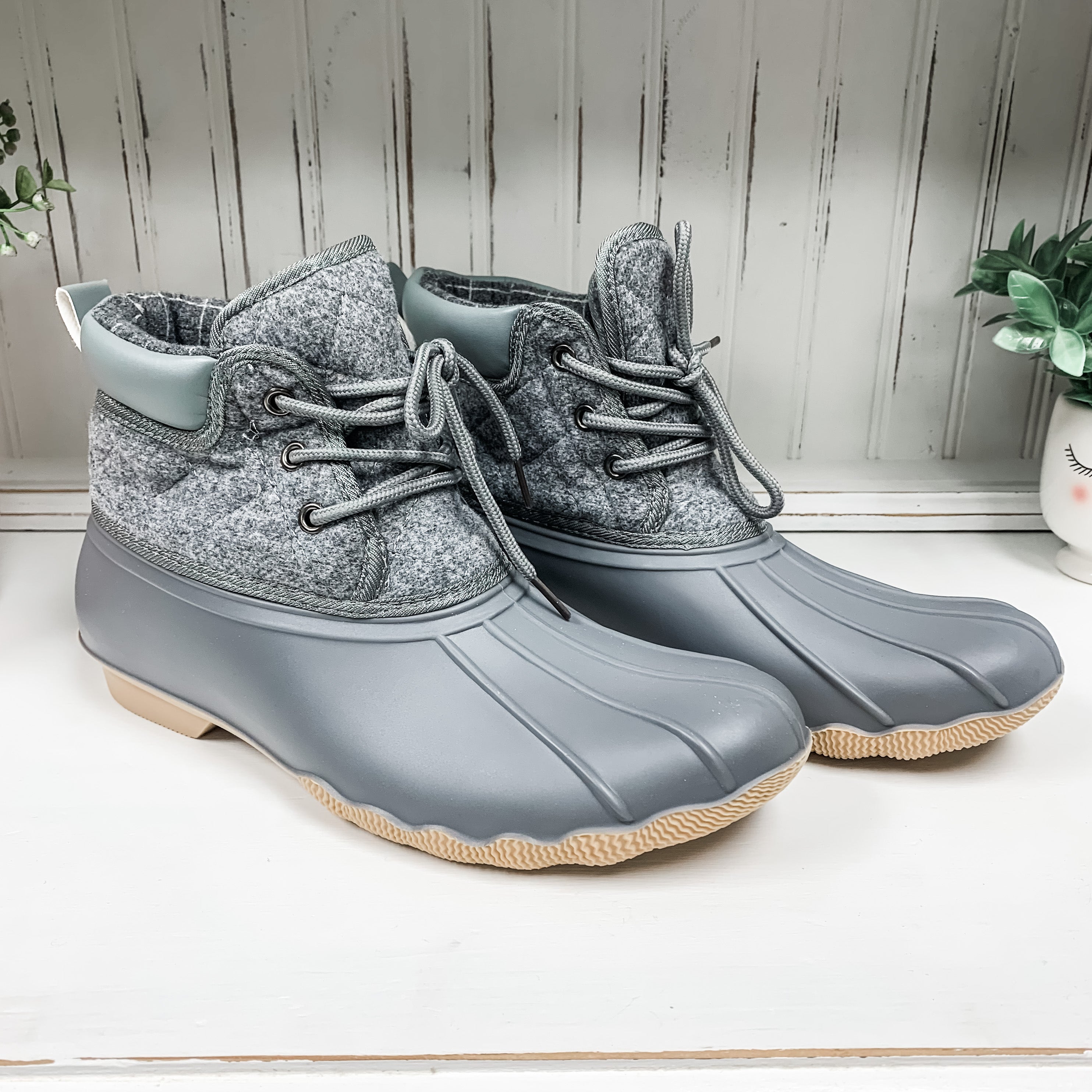 Quack Duck Boot - Grey