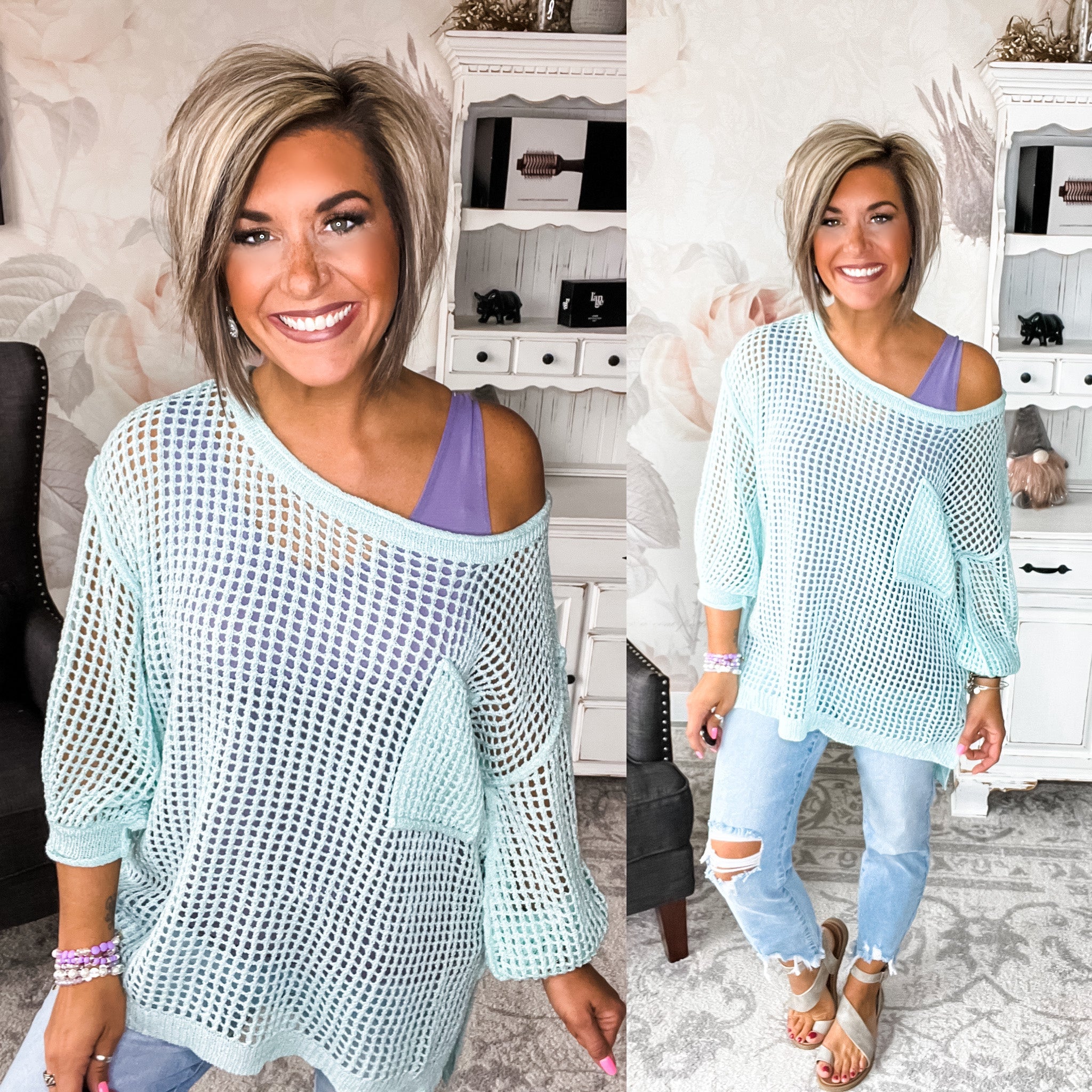 Feel the Sun Pullover - Paradise Green