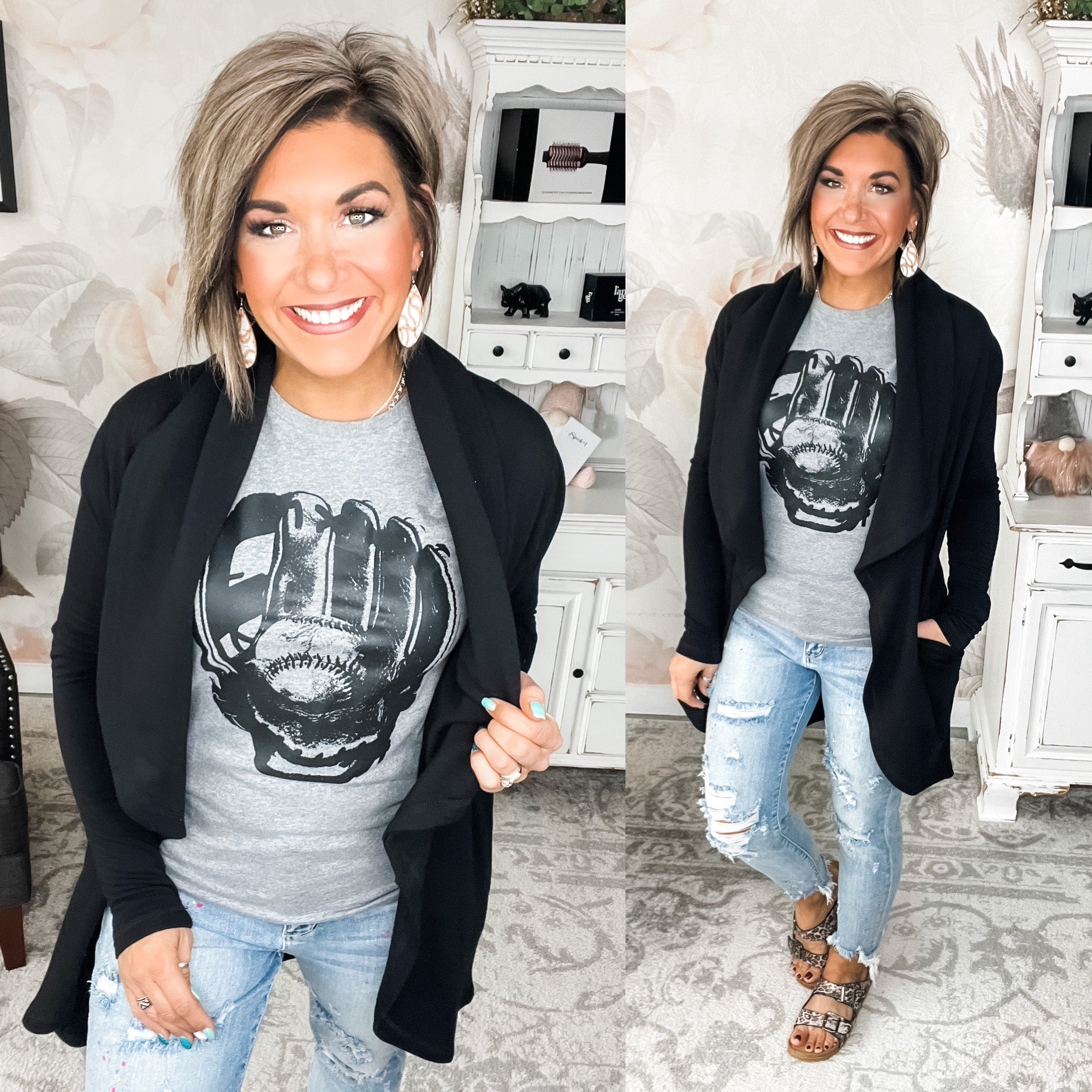 Room For Love Cardigan - Black