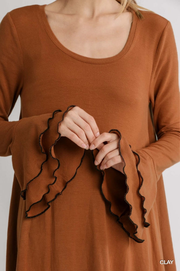 One For All Bell Sleeve Dress