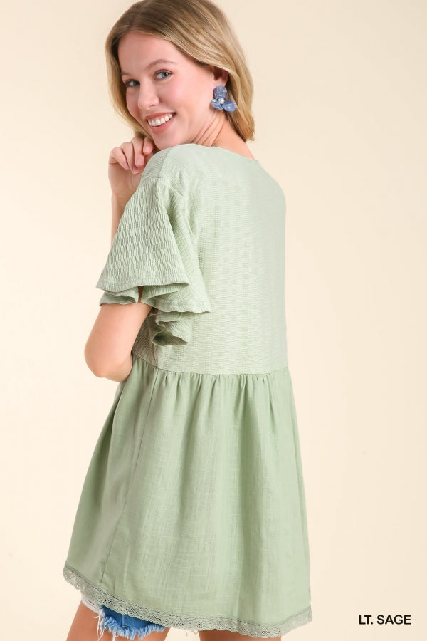 Saving Hope Babydoll Top